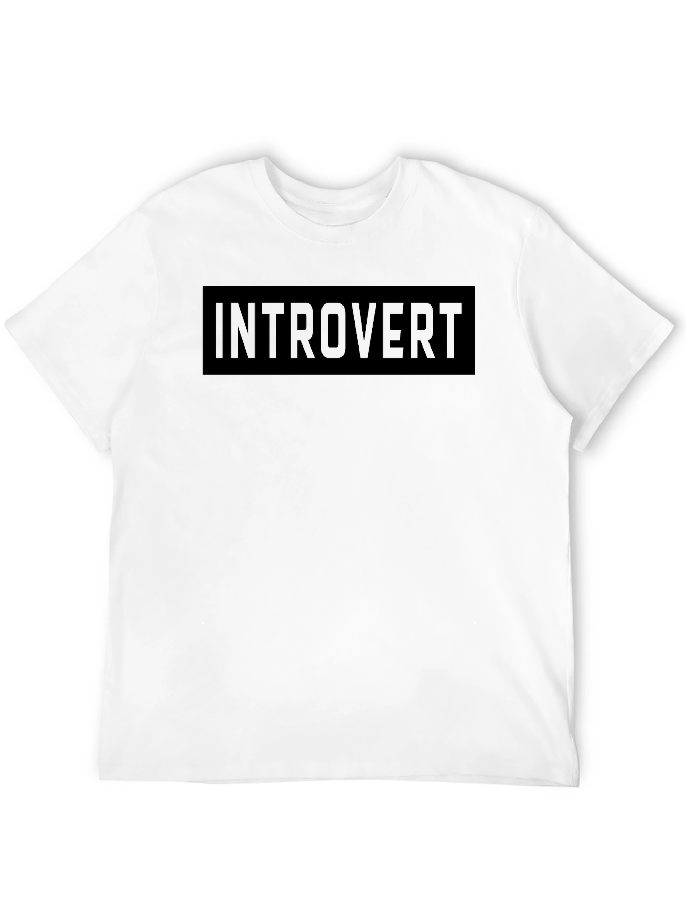Black Introvert Graphic Tee - Soft Cotton Blend view 12