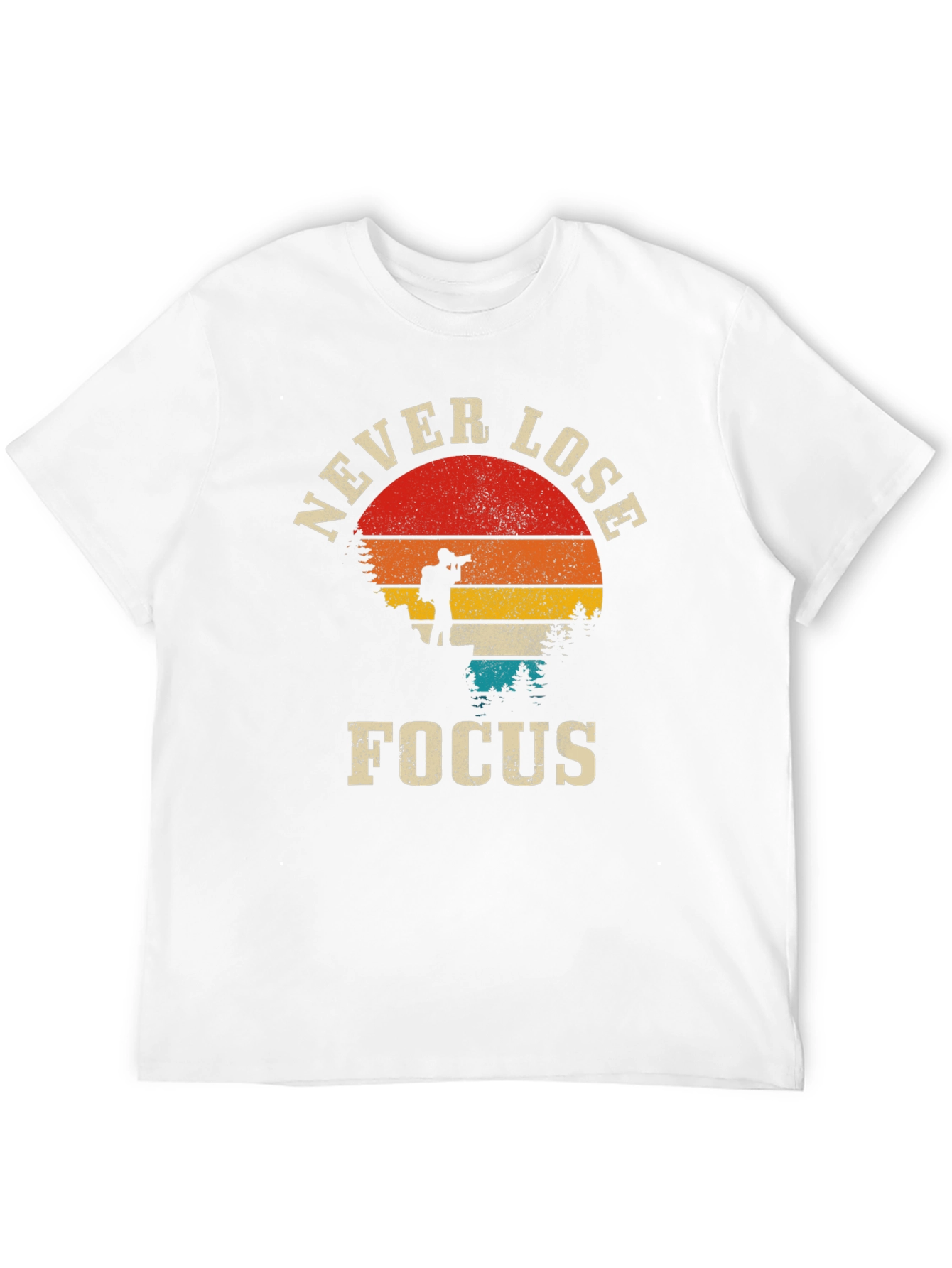 Black Never Lose Focus Photographer T-Shirt view 12