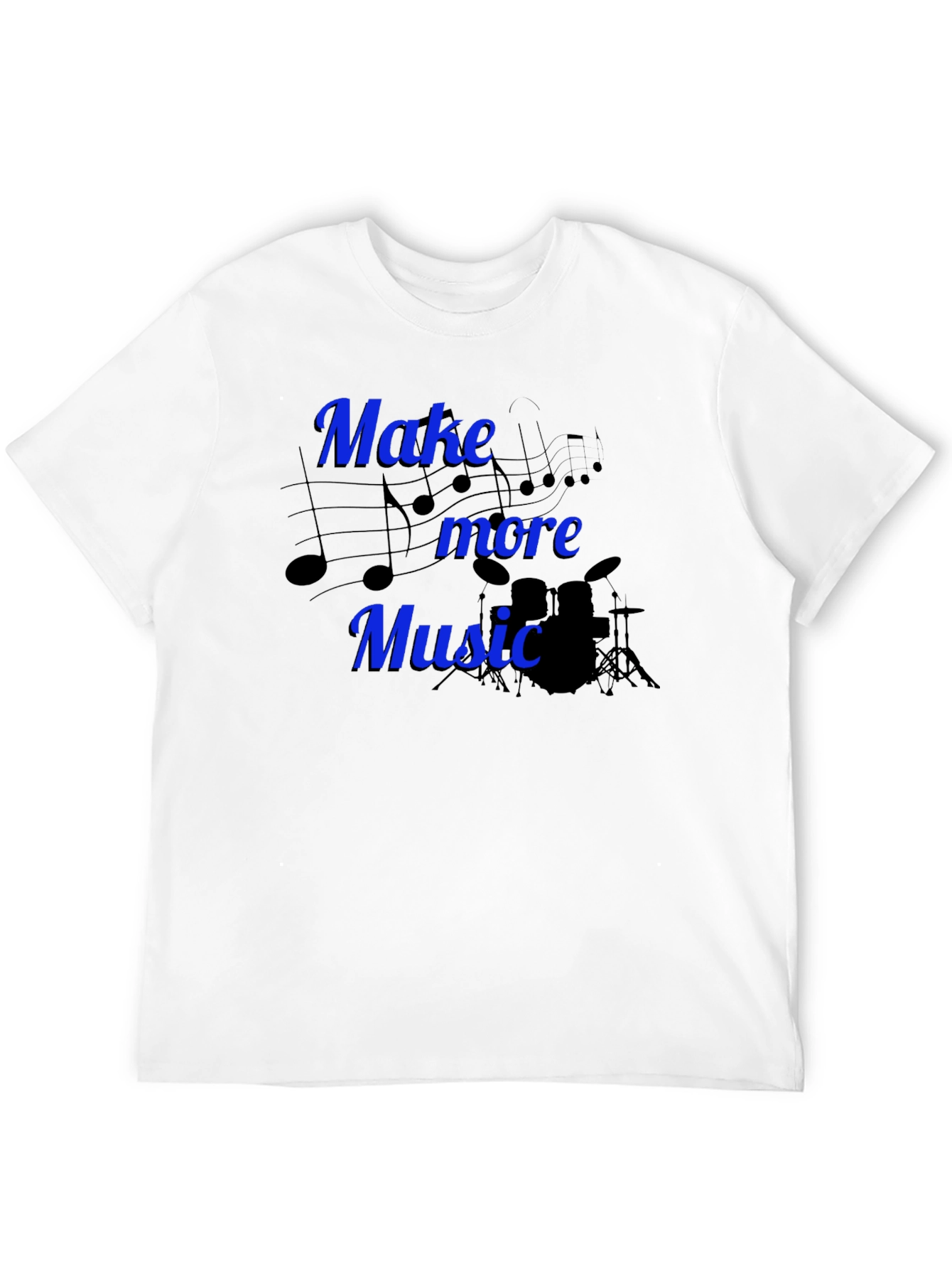 Black Make More Music Graphic Tee view 12