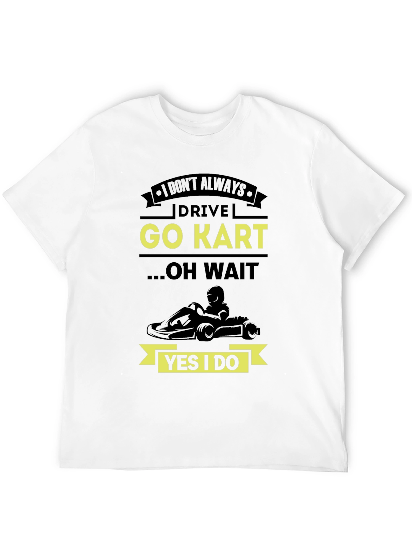 Black Go Kart T-Shirt - Drive Go Kart Graphic Tee view 12