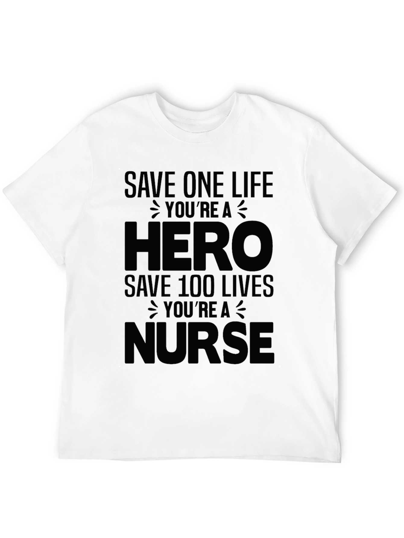 Black Nurse Hero Graphic Tee - Unisex view 12