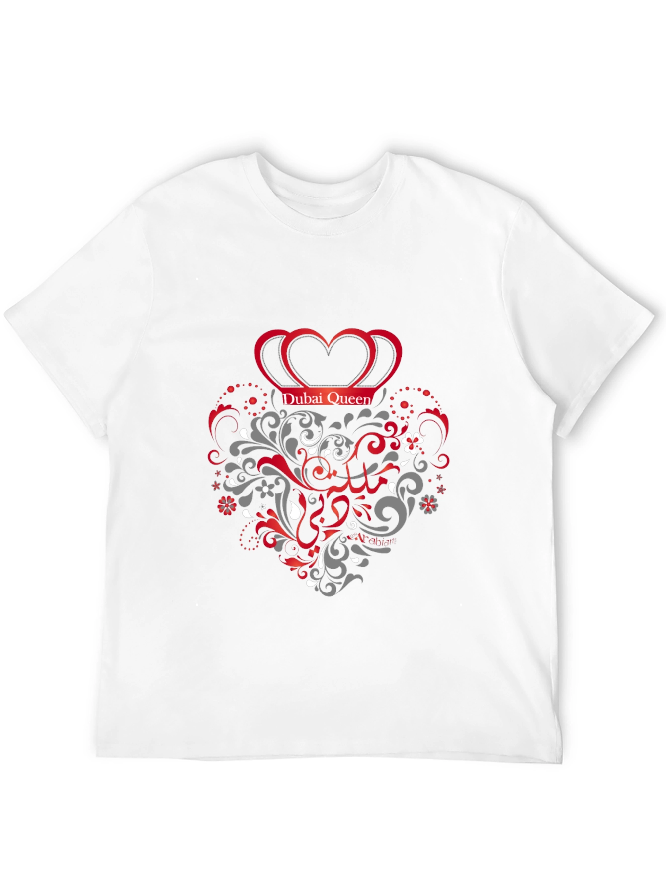 Black Dubai Queen Graphic Black T-Shirt view 12