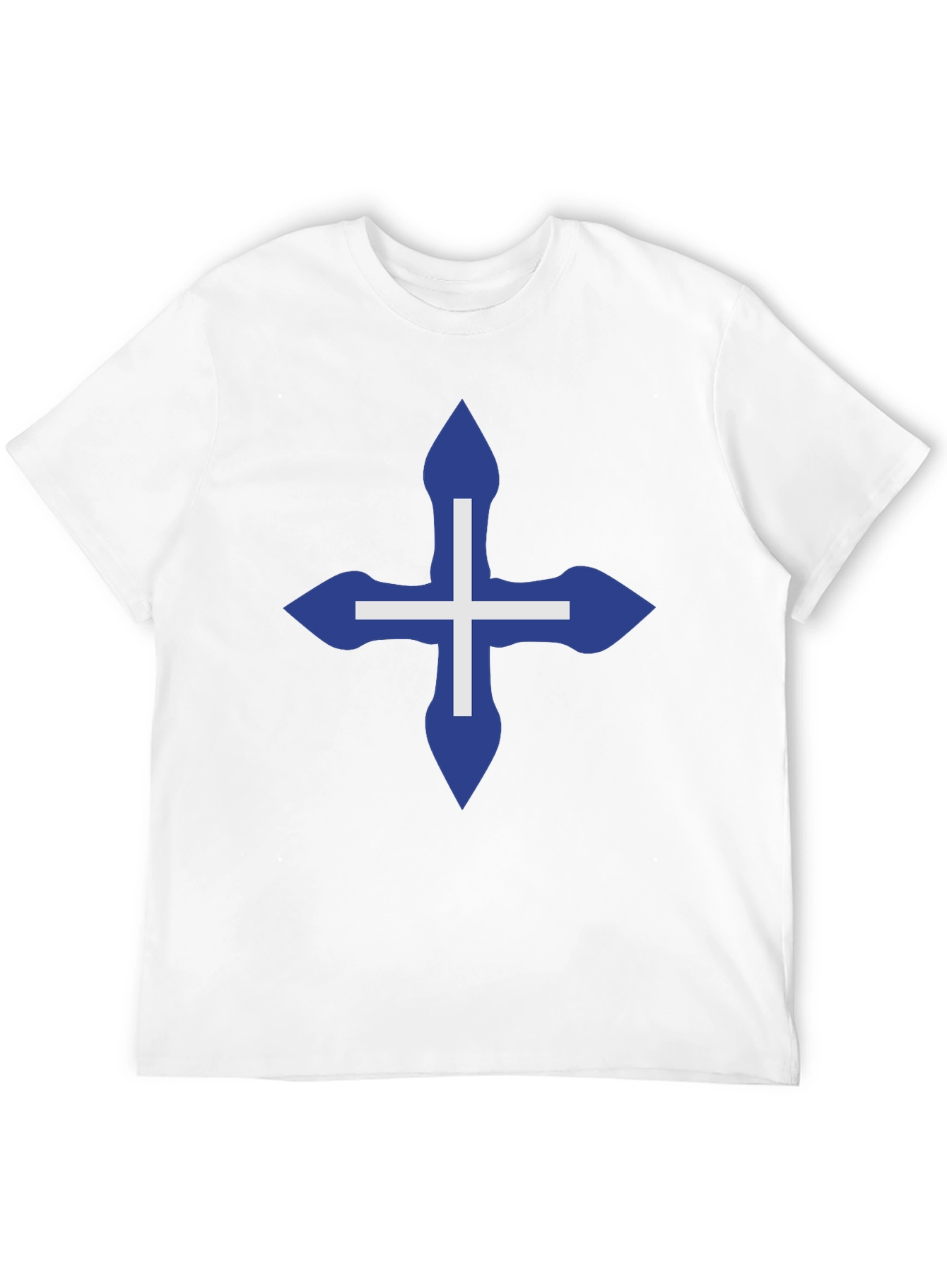 Black Cross Design Black T-Shirt - Stylish & Unique view 12