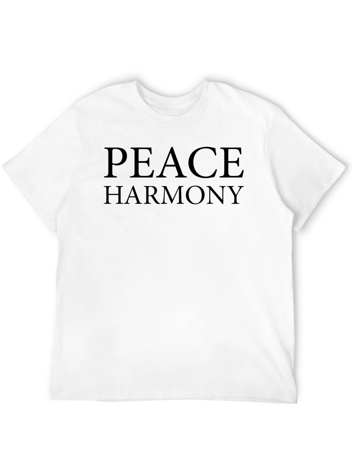 Black Peace Harmony Graphic Tee - Mens Casual Short Sleeve view 12