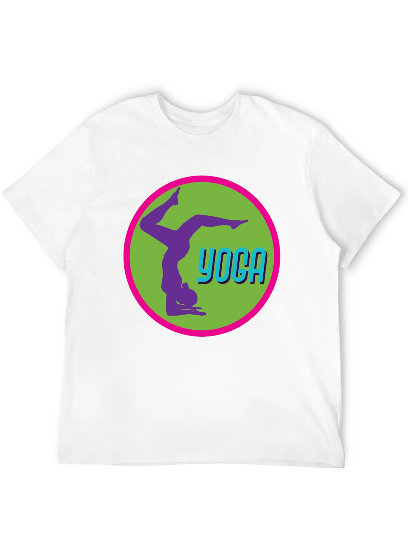 Black Yoga Pose Graphic Tee - Black Casual T-Shirt view 12