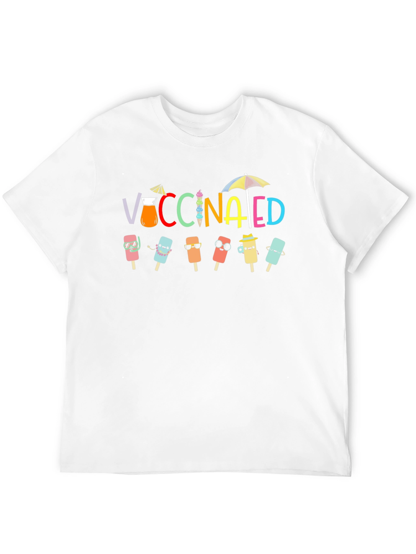 Black Vaccinated Popsicle Summer T-Shirt view 12