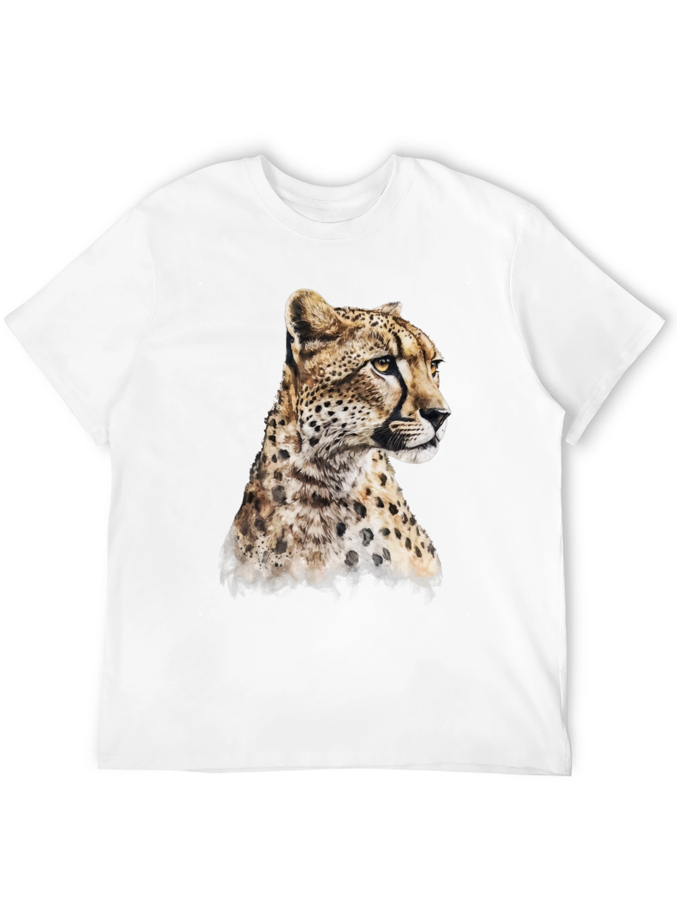 Black Cheetah Print Black T-Shirt view 12