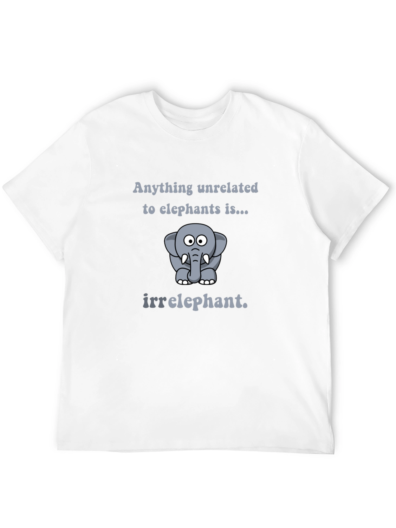 Black Irrelephant T-Shirt - Funny Elephant Pun Tee view 12