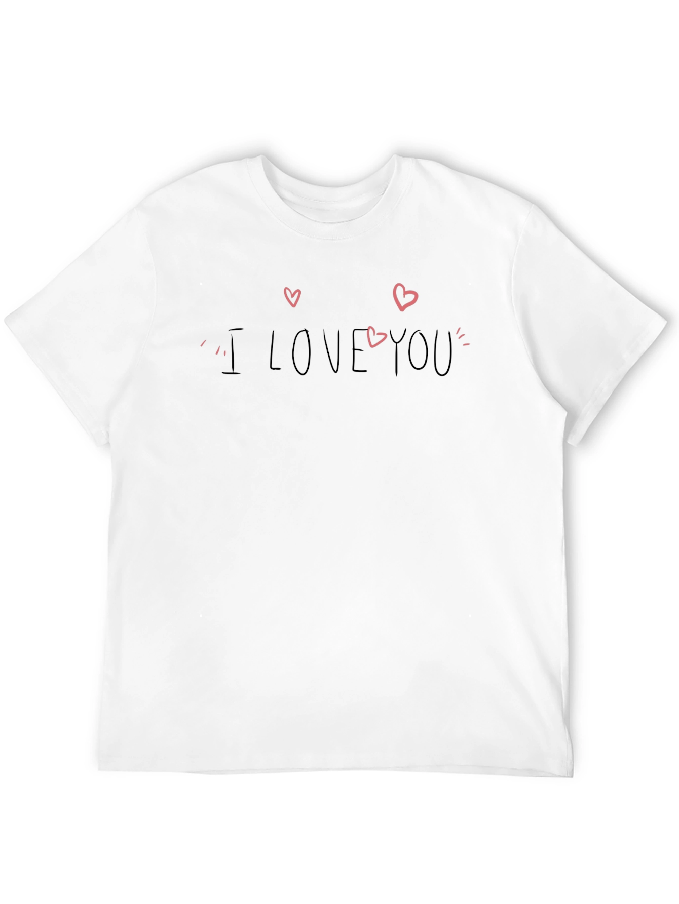 Black I Love You Black Graphic Tee view 12