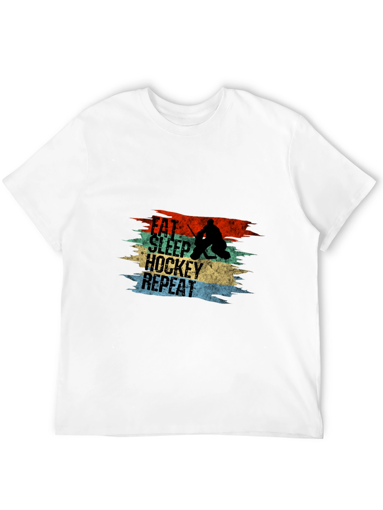 Eat Sleep Hockey Repeat Graphic Tee - 12