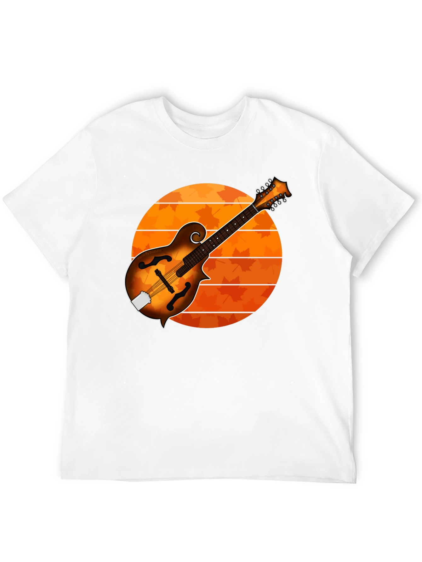 Black Mandolin Sunset Graphic Tee - Musician's Gift view 12