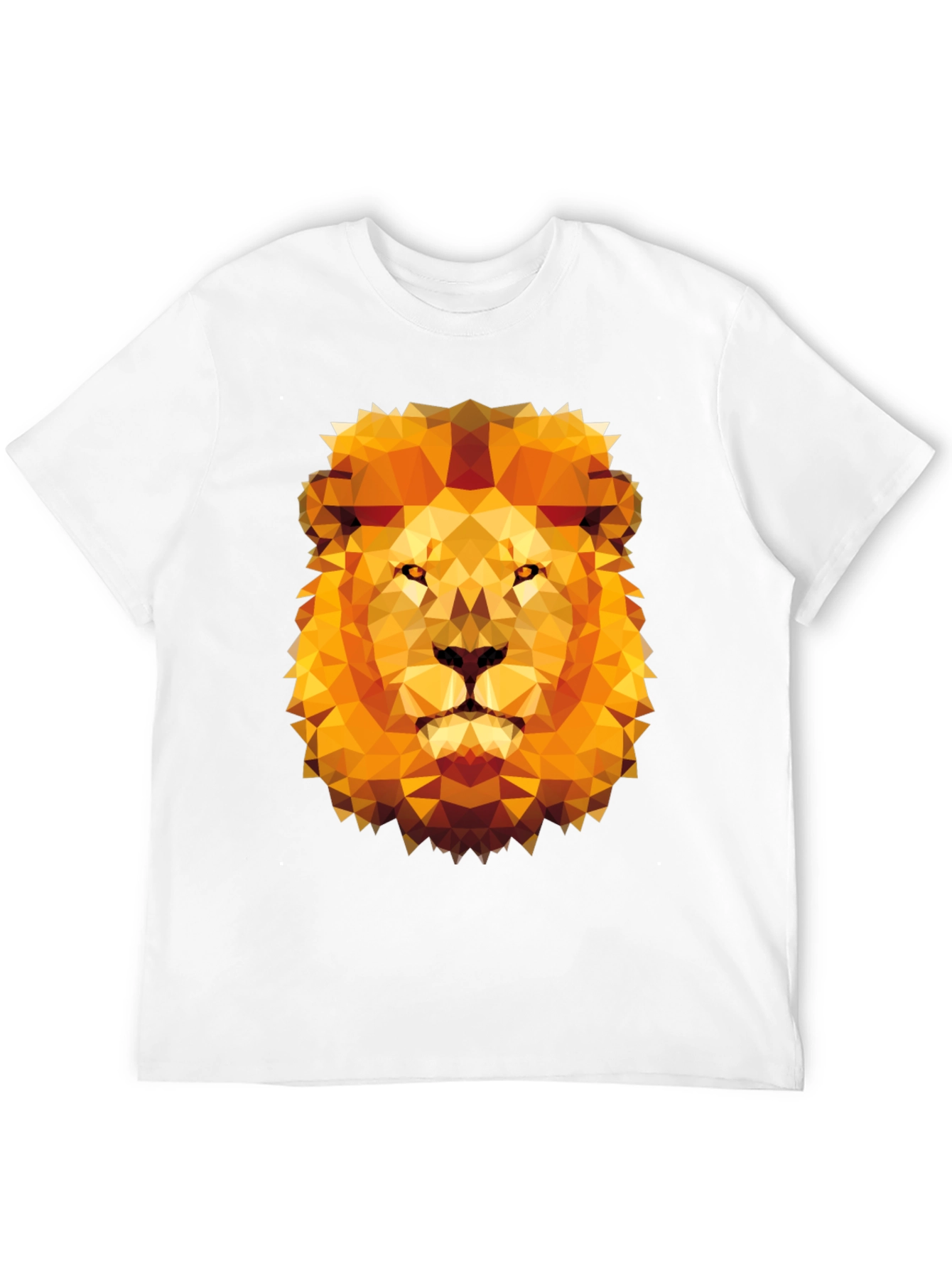Black Geometric Lion Graphic Tee - Modern Style view 12