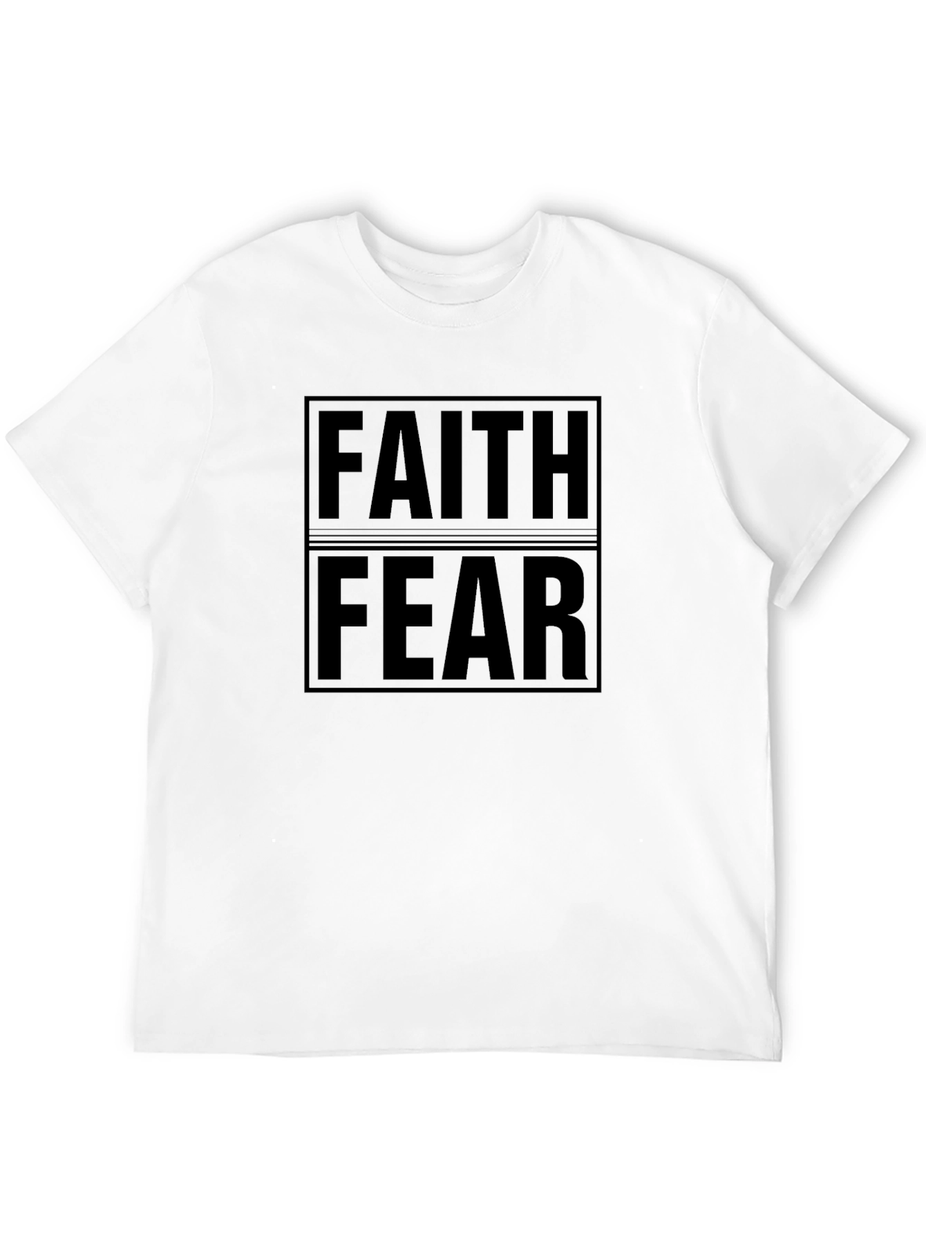 Black Faith Over Fear Graphic Tee - Mens view 12