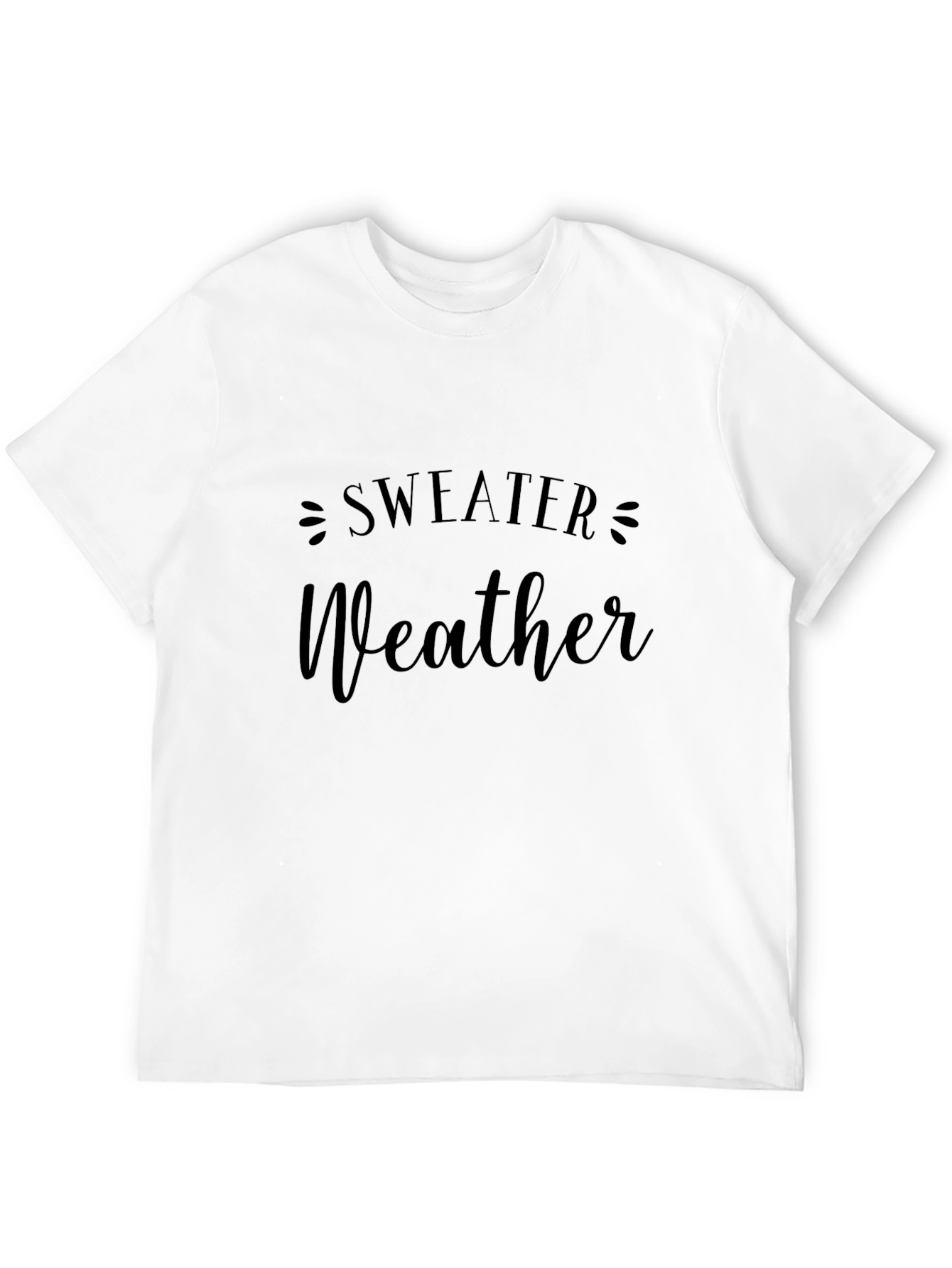 Black Sweater Weather Graphic T-Shirt view 12