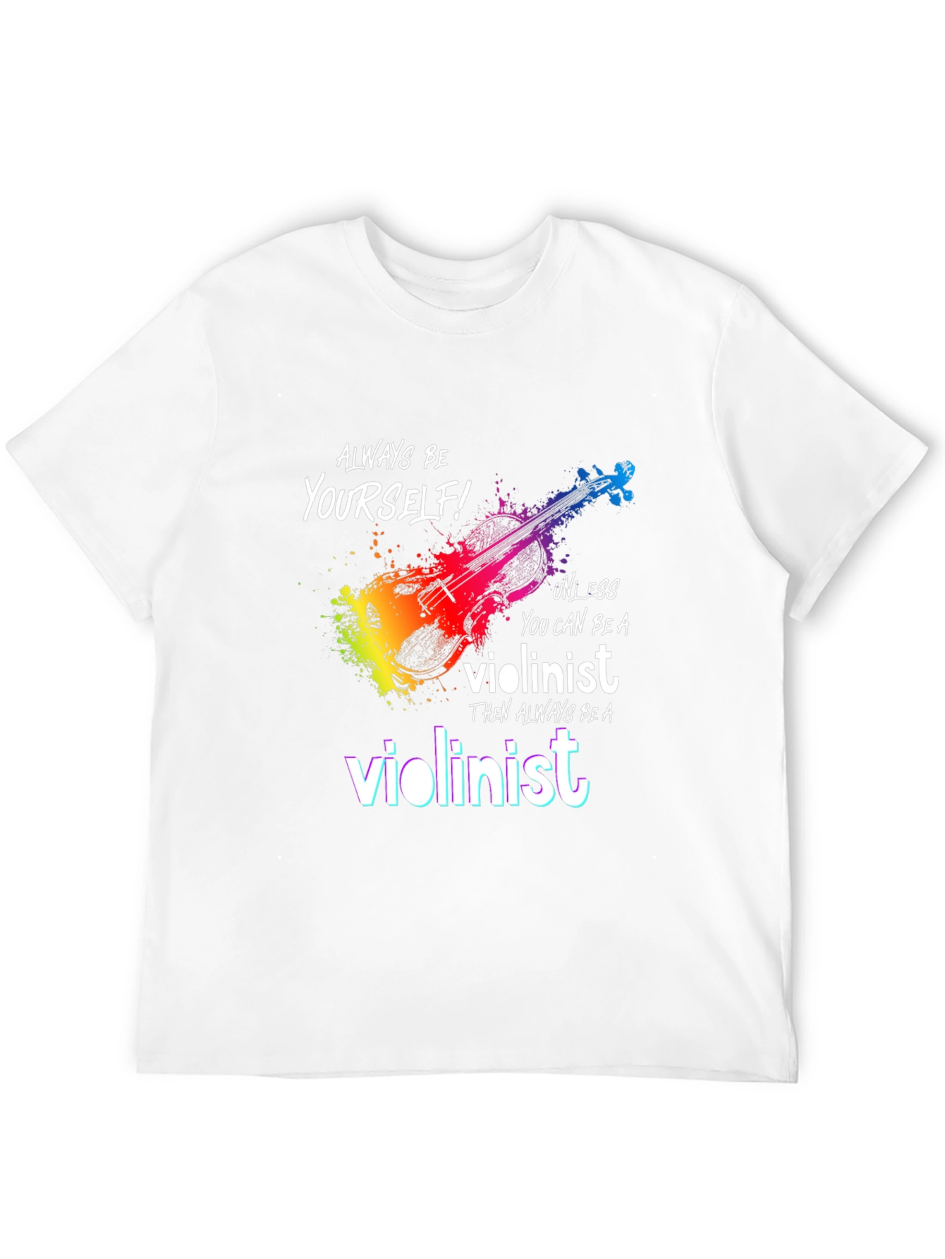 Black Violinist T-Shirt - Be Yourself Unless... view 12