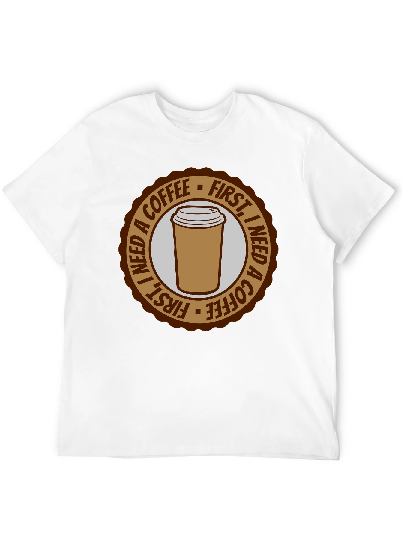 Black Coffee First T-Shirt - Unisex Graphic Tee view 12