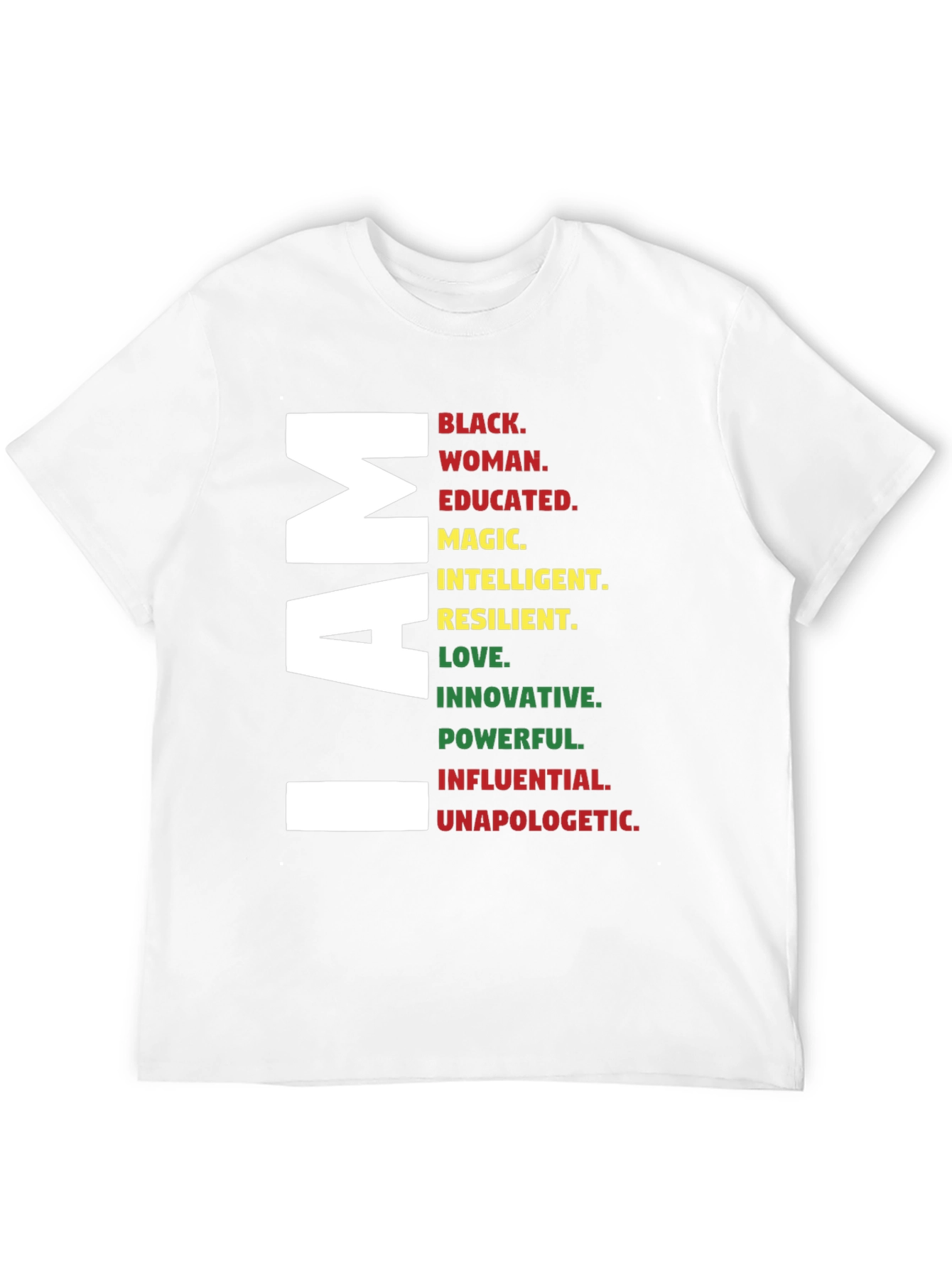 I AM Black Woman T-Shirt - Empowering Graphic Tee - 12