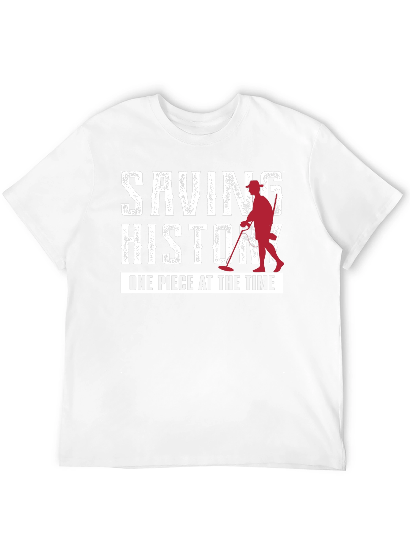 Black Saving History Metal Detecting T-Shirt view 12