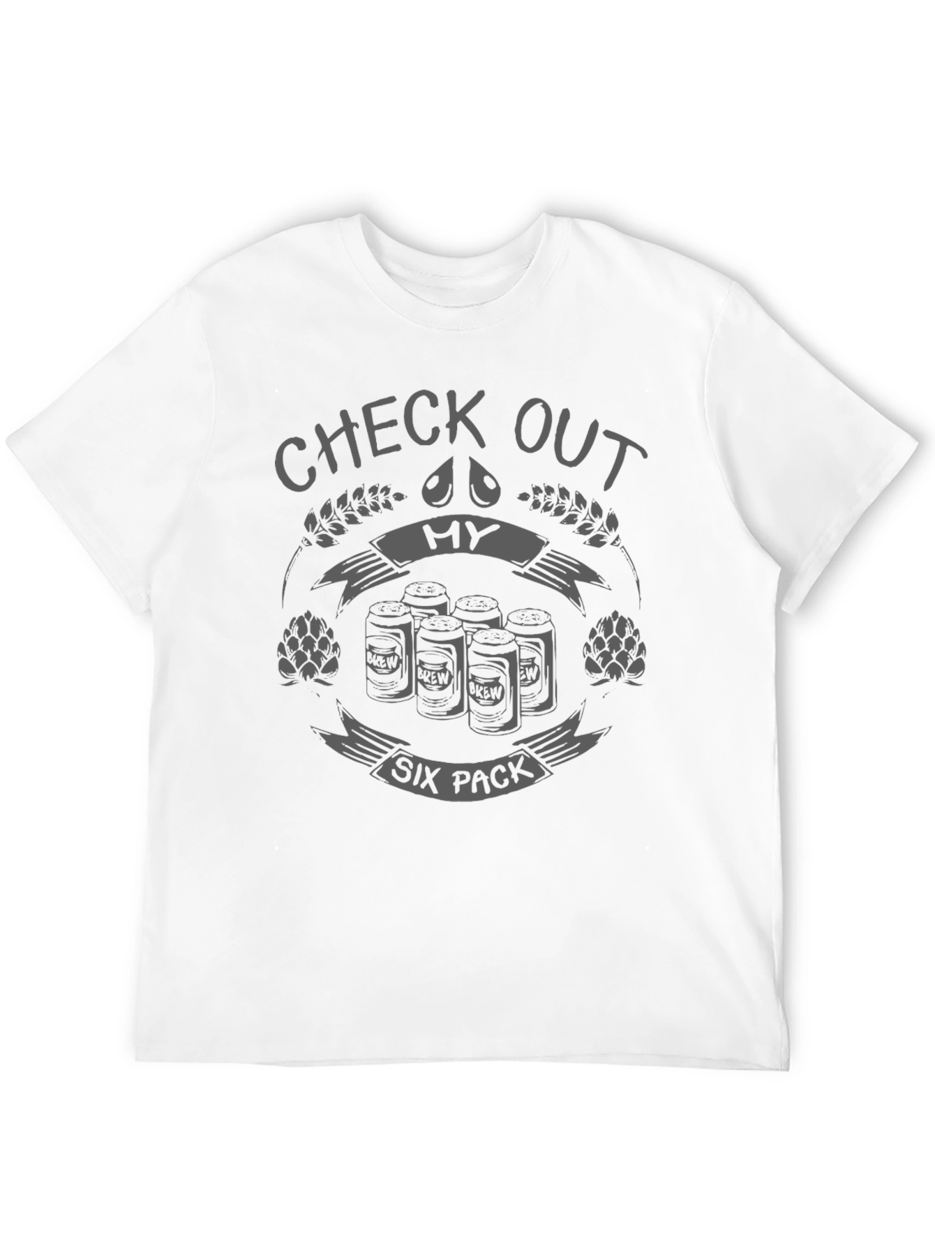 Black Check Out My Six Pack T-Shirt - Funny Beer Lover Tee view 12