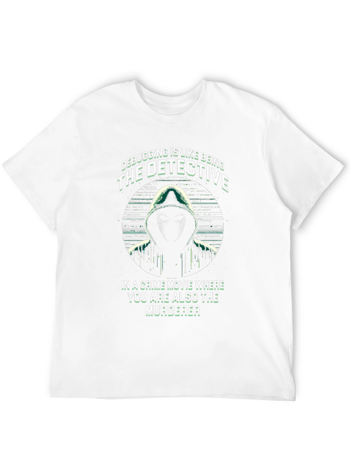 Black Debugging Detective T-Shirt - Programmer Humor Tee view 12