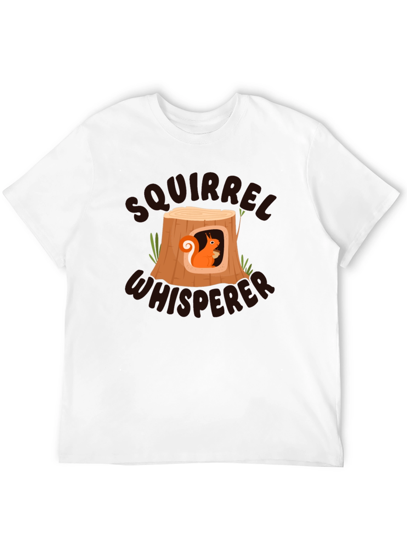 Black Squirrel Whisperer Black T-Shirt - Nature Lover Tee view 12