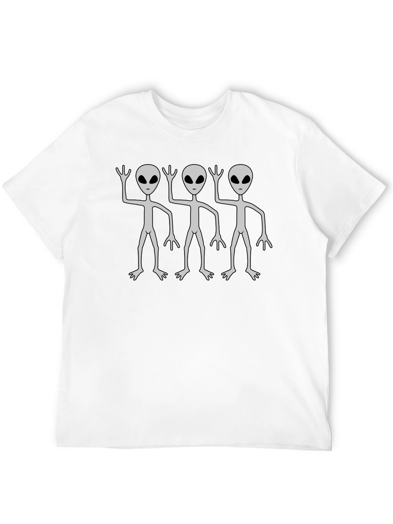 Black Alien Graphic Tee - Black Cotton T-Shirt view 12