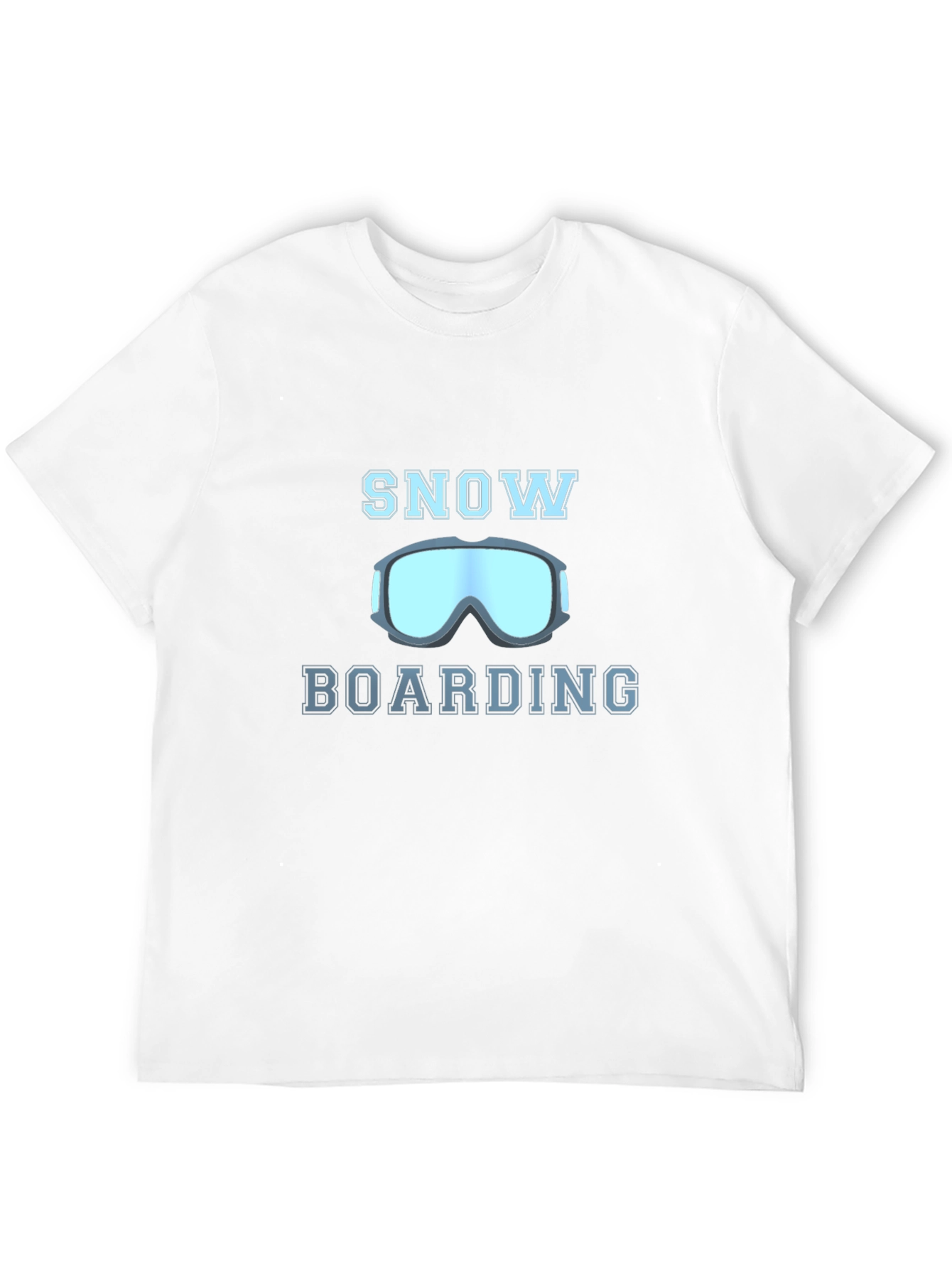 Black Snowboarding Graphic Tee - Black Cotton Blend Shirt view 12