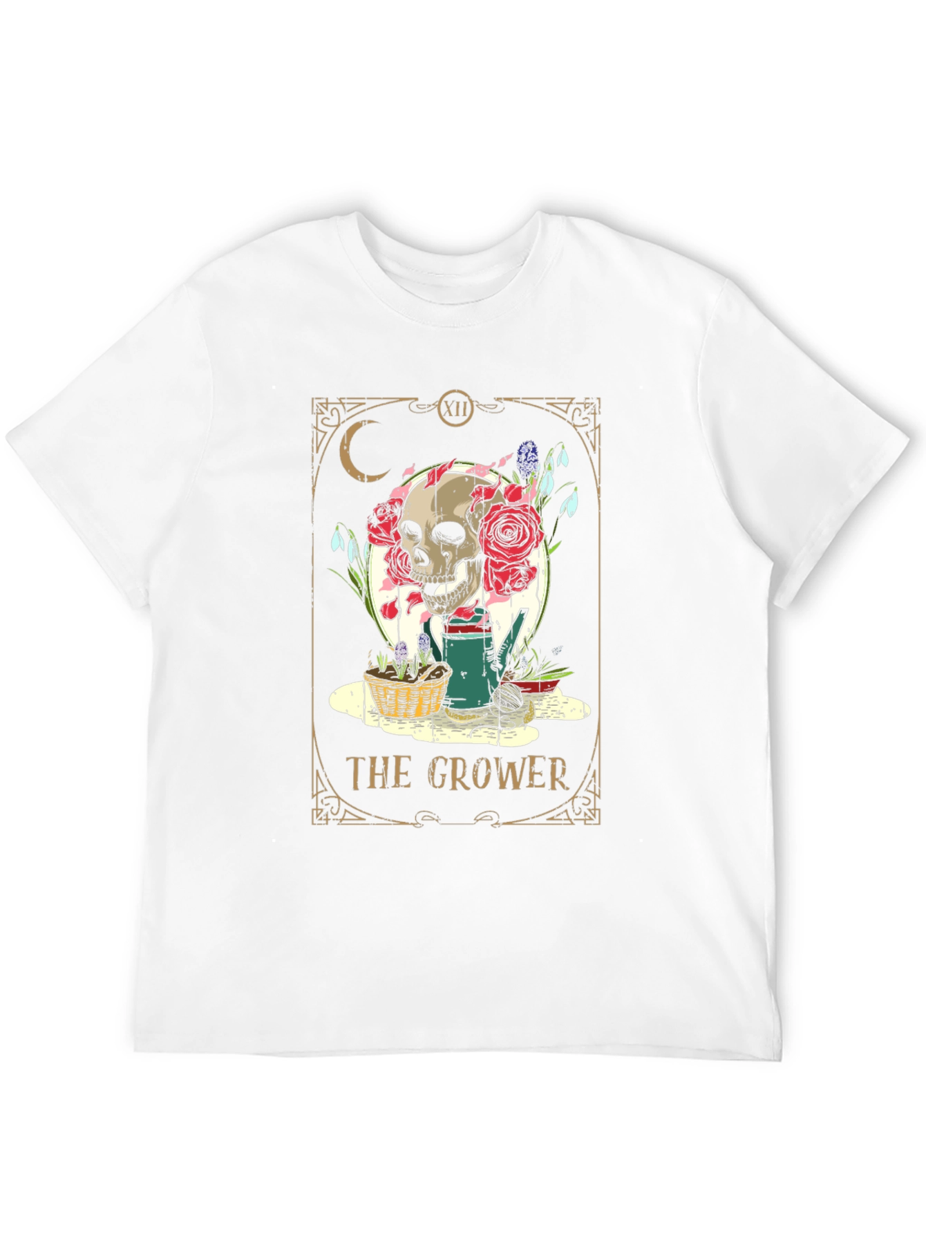 Black The Grower Tarot Card T-Shirt view 12