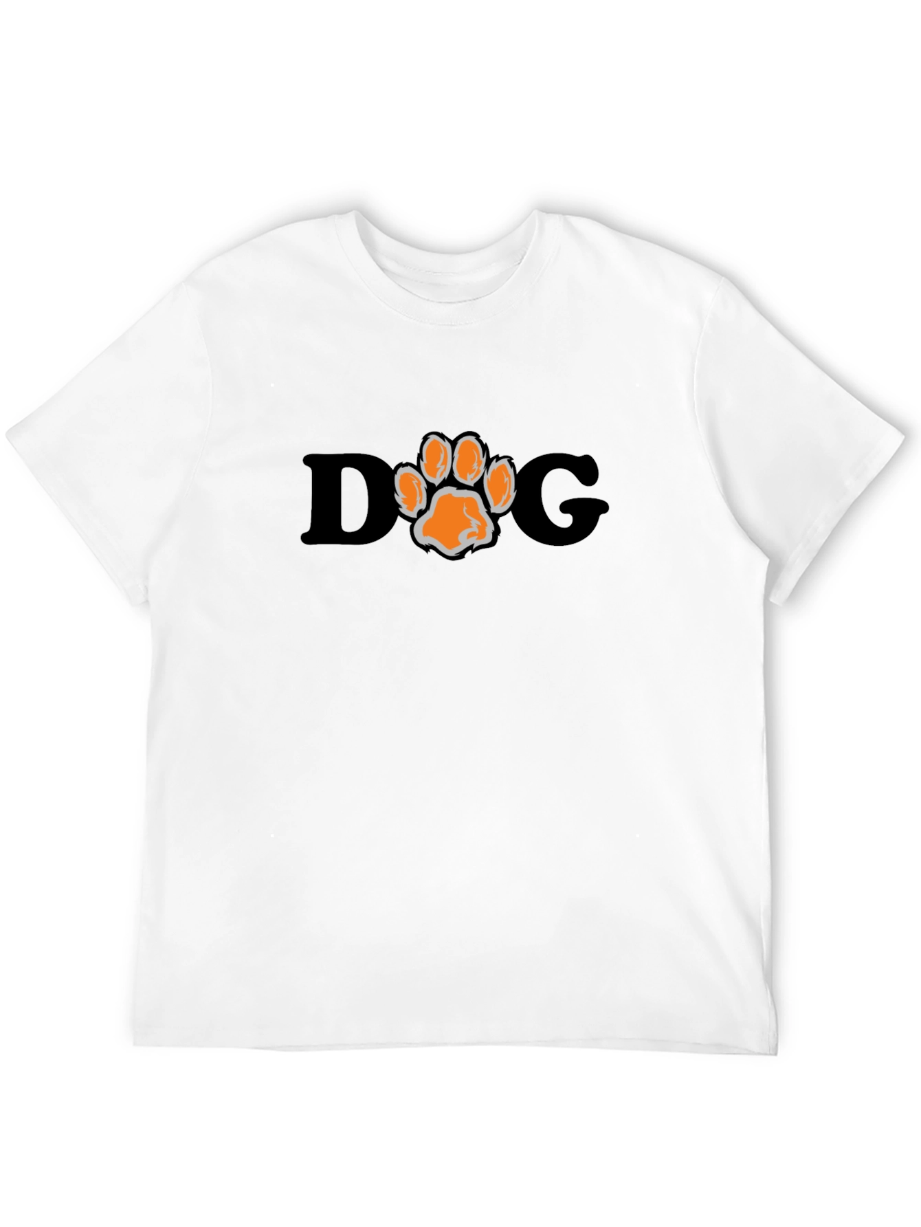 Black DOG Paw Print Graphic Tee view 12