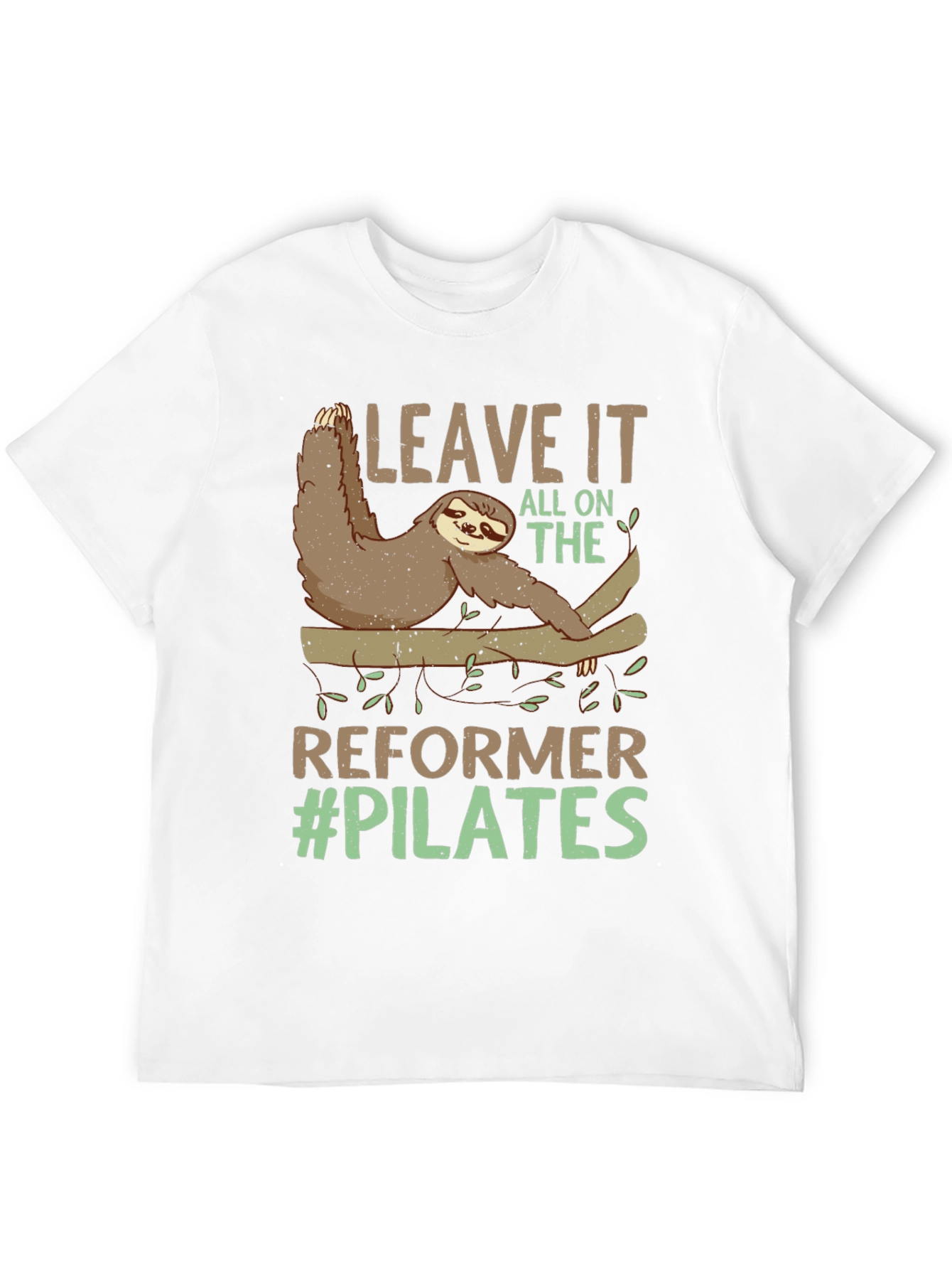 Black Sloth Pilates T-Shirt - Reformer Funny Workout Tee view 12