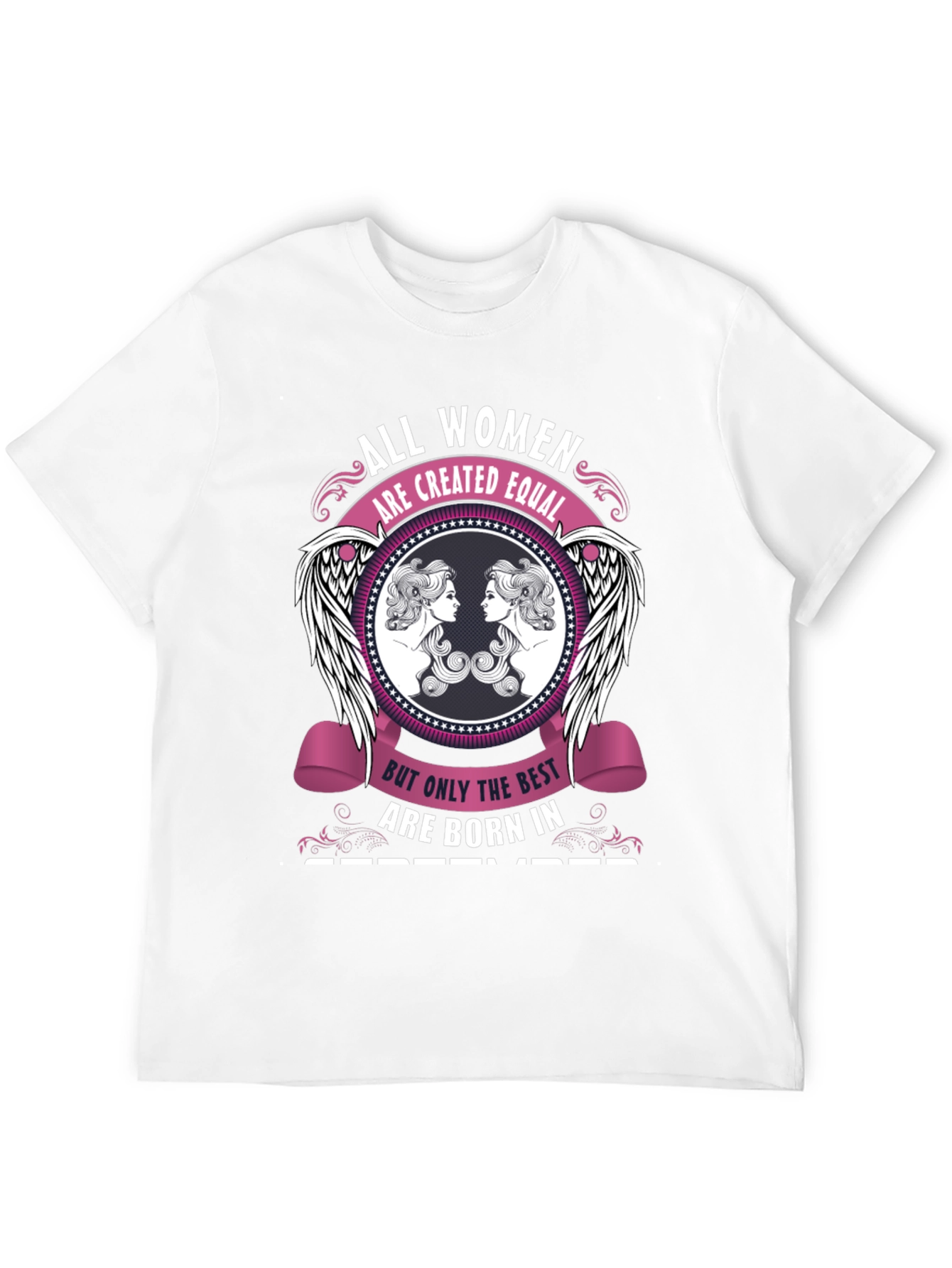 Black All Women September Birthday Graphic T-Shirt view 12