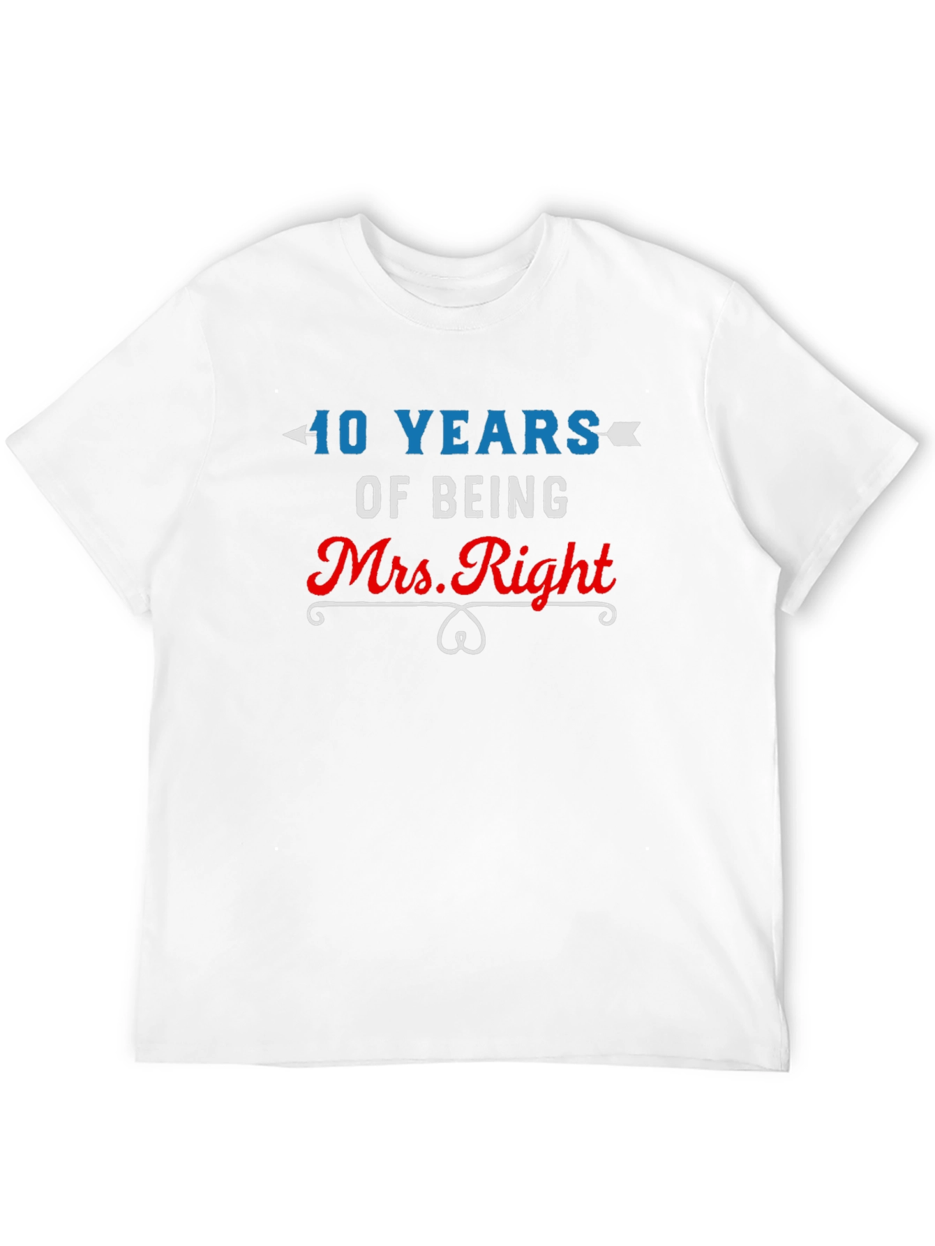 Black 40 Years Mrs. Right Anniversary T-Shirt view 12