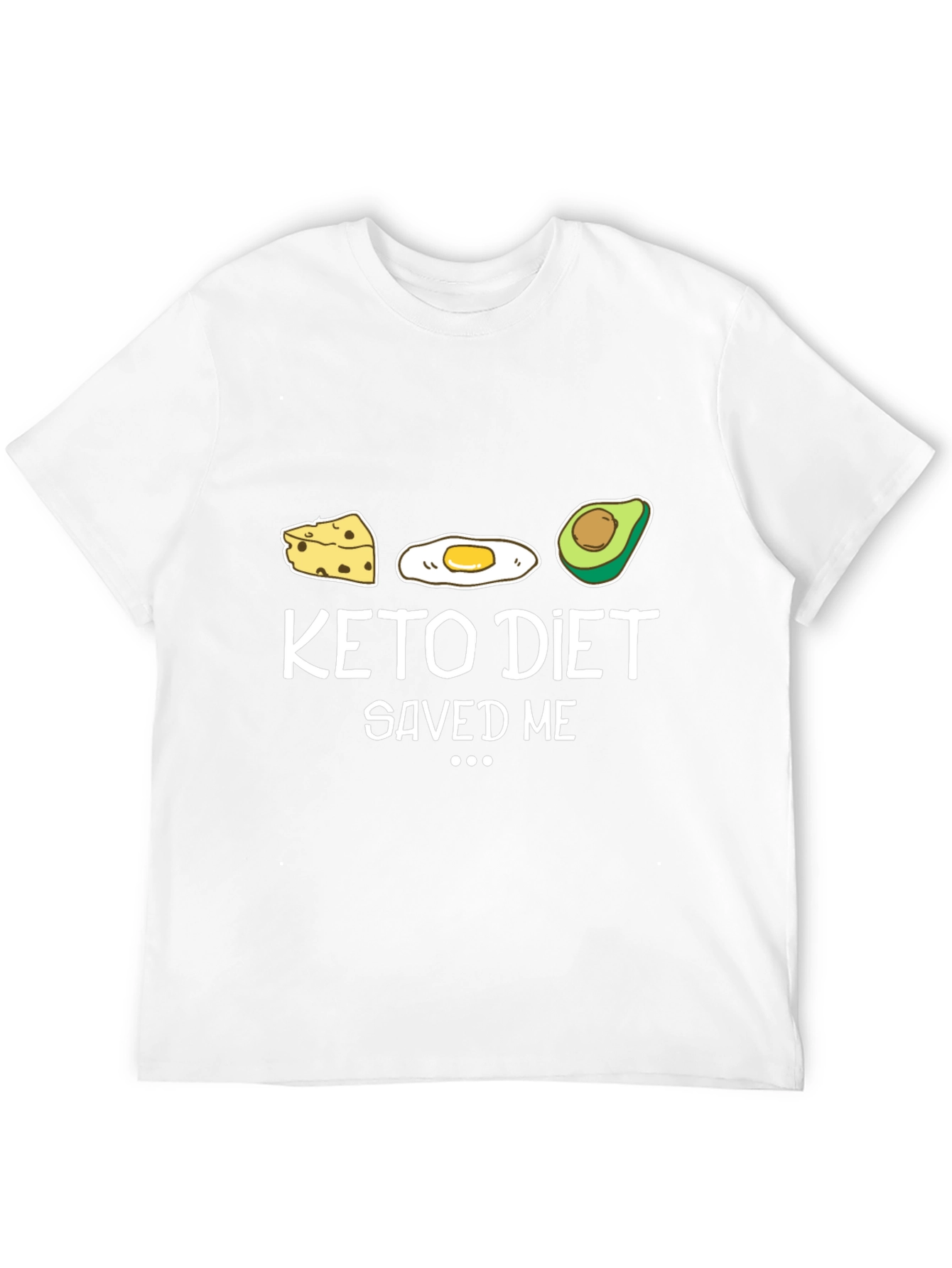 Black Keto Diet Saved Me Funny Graphic T-Shirt view 12