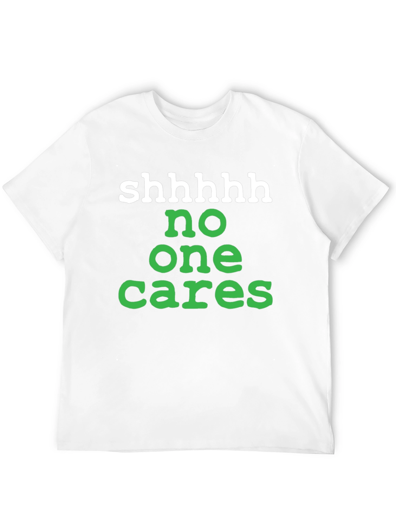 Black Shhhhh No One Cares Graphic Tee view 12