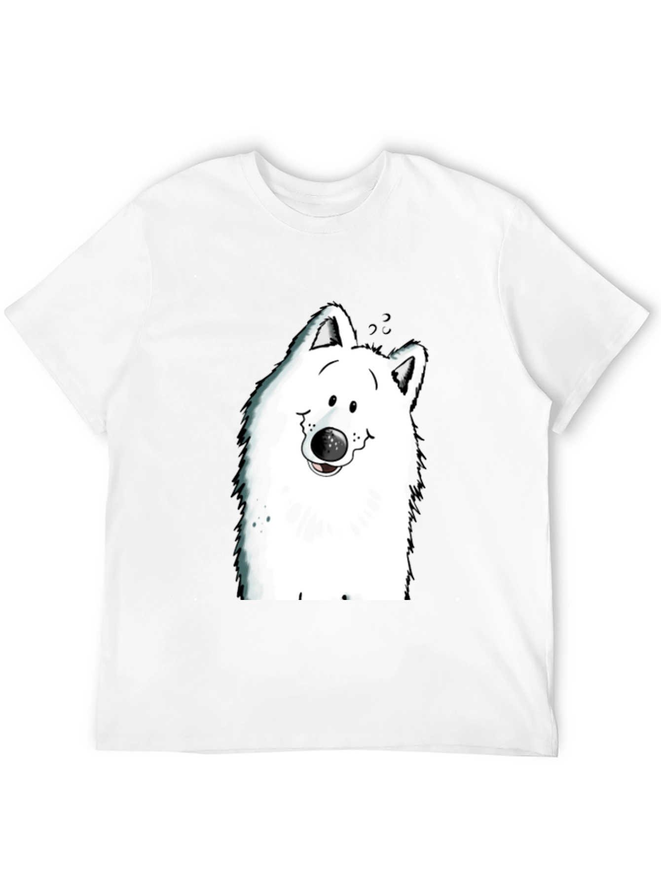 Black Cartoon Dog Graphic Tee - Black T-Shirt view 12