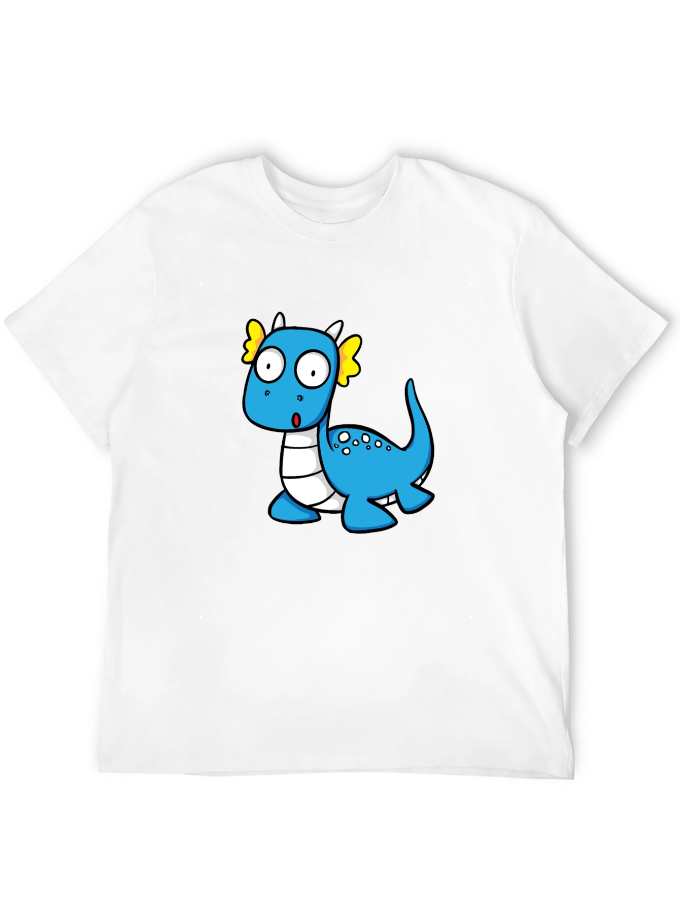 Black Cute Cartoon Dragon Graphic T-Shirt view 12