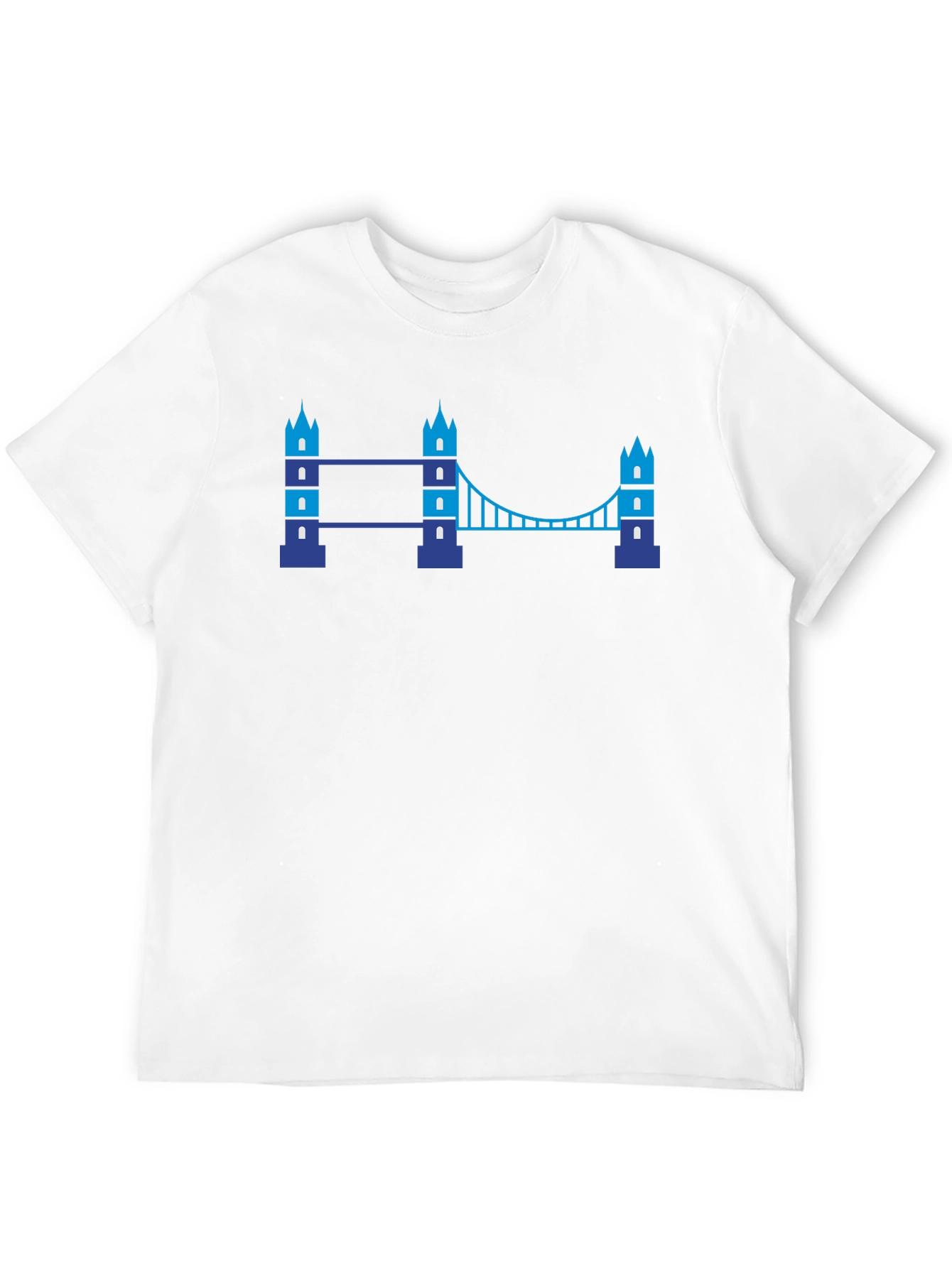 Black London Bridge Graphic Tee - Trendy Black T-Shirt view 12