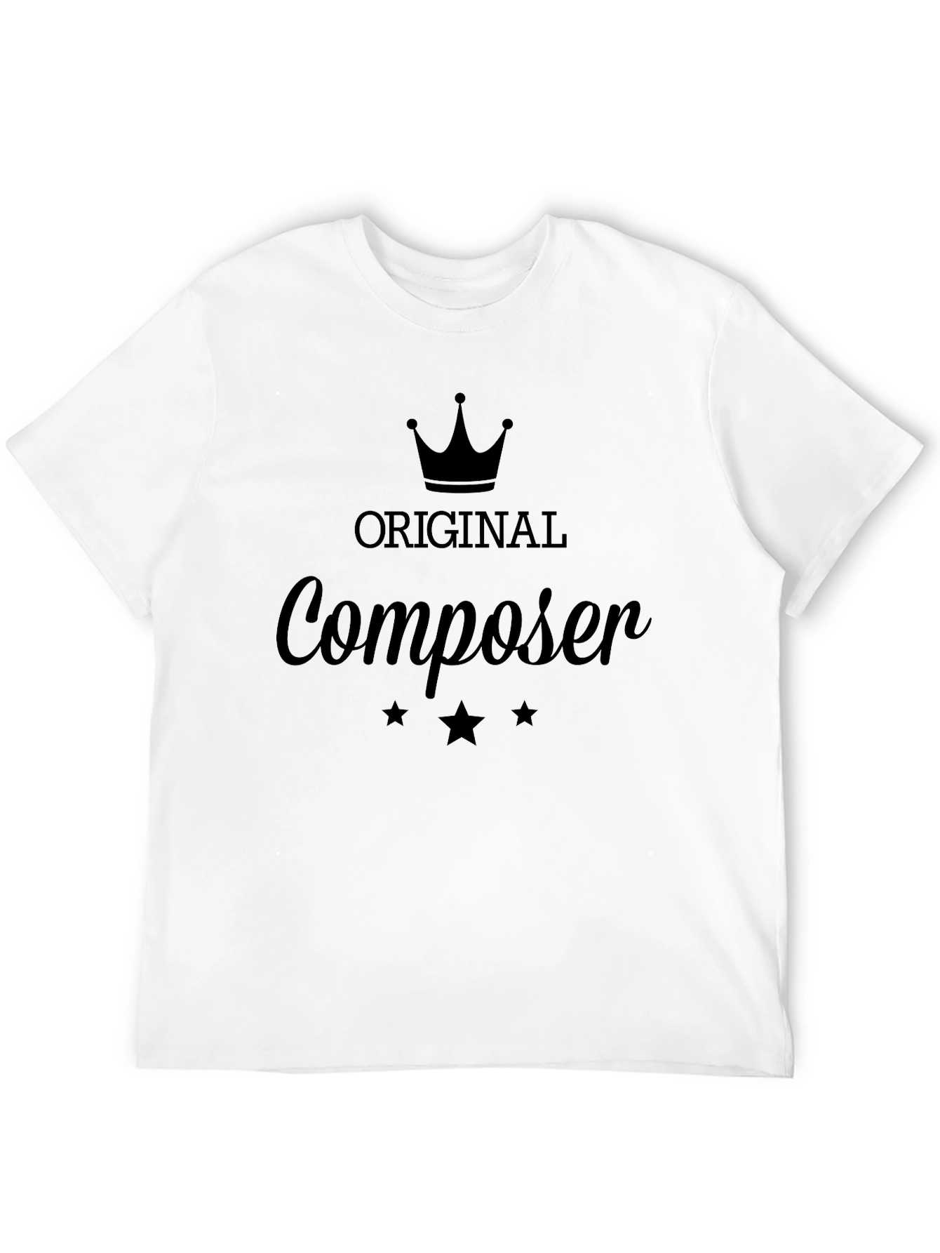 Black Original Composer Graphic Tee - Premium Black T-Shirt view 12