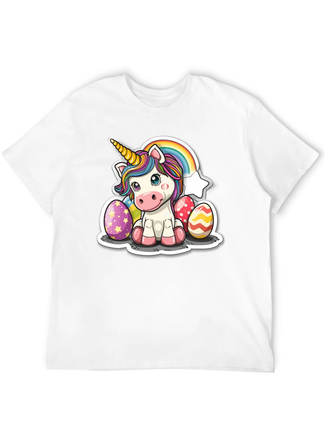 Black Unicorn Easter Egg T-Shirt view 12