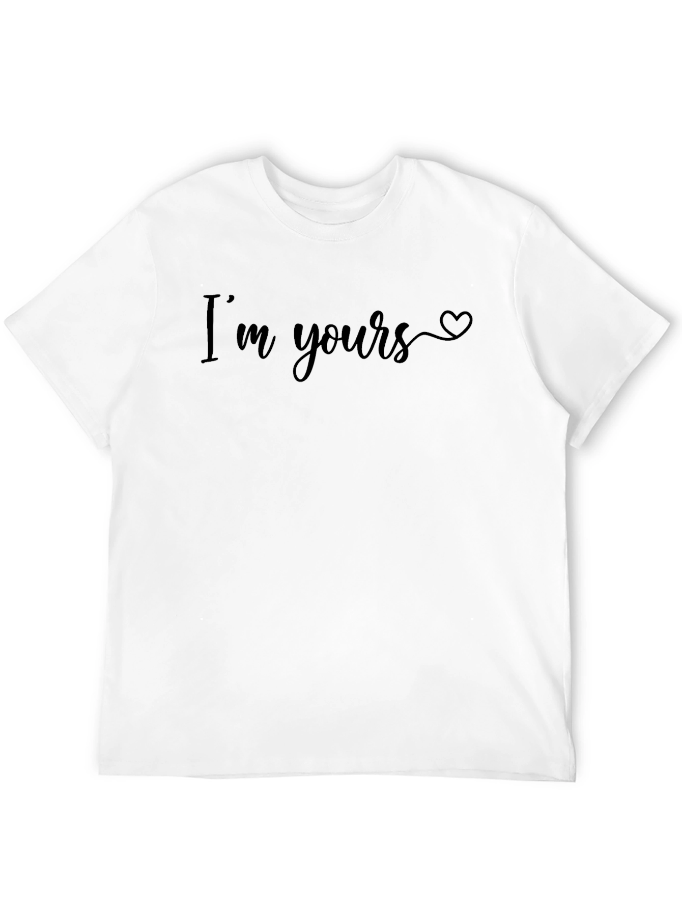 Black I'm Yours Graphic Tee - Black Casual Top view 12