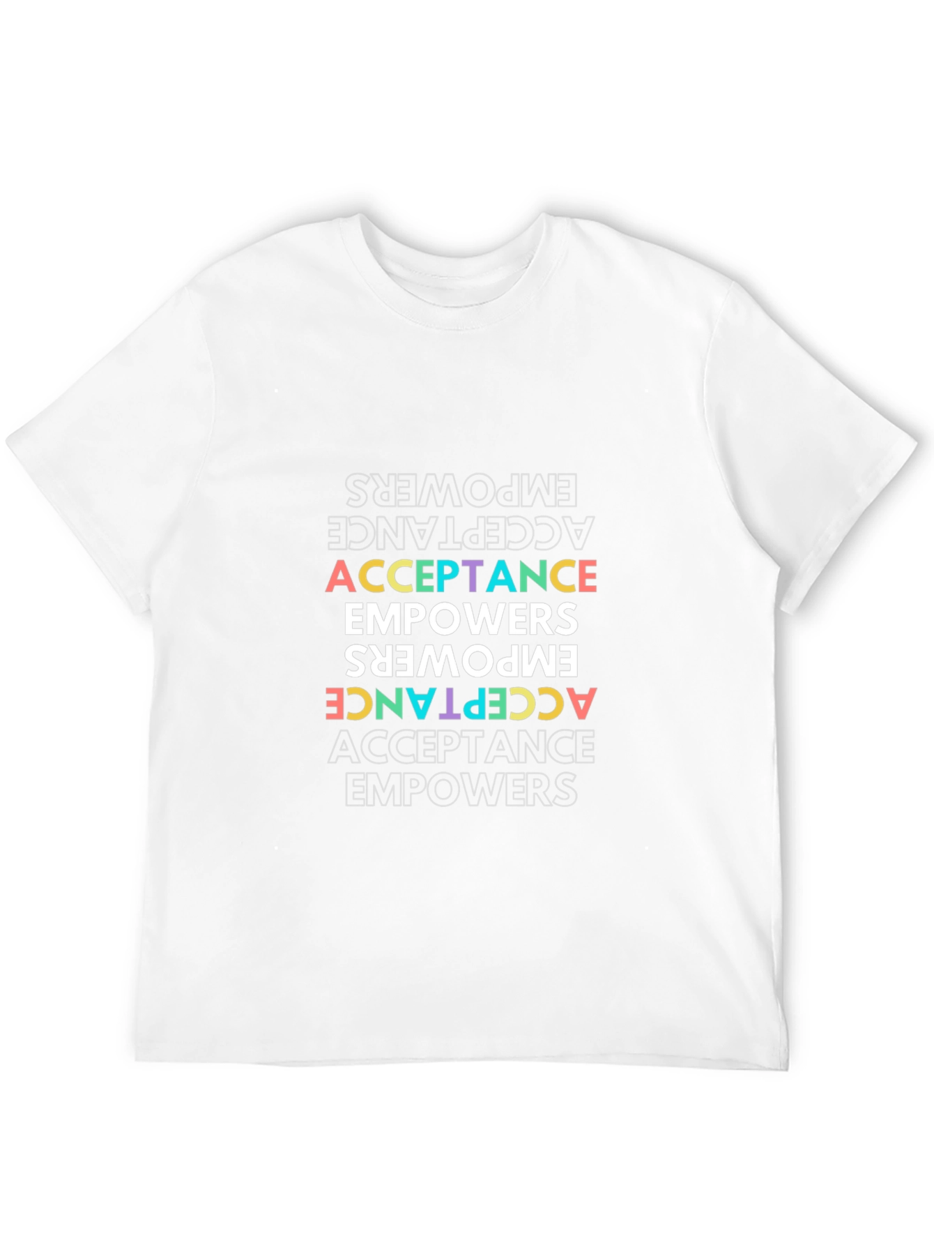 Black Acceptance Empowers T-Shirt - Unisex Black Tee view 12