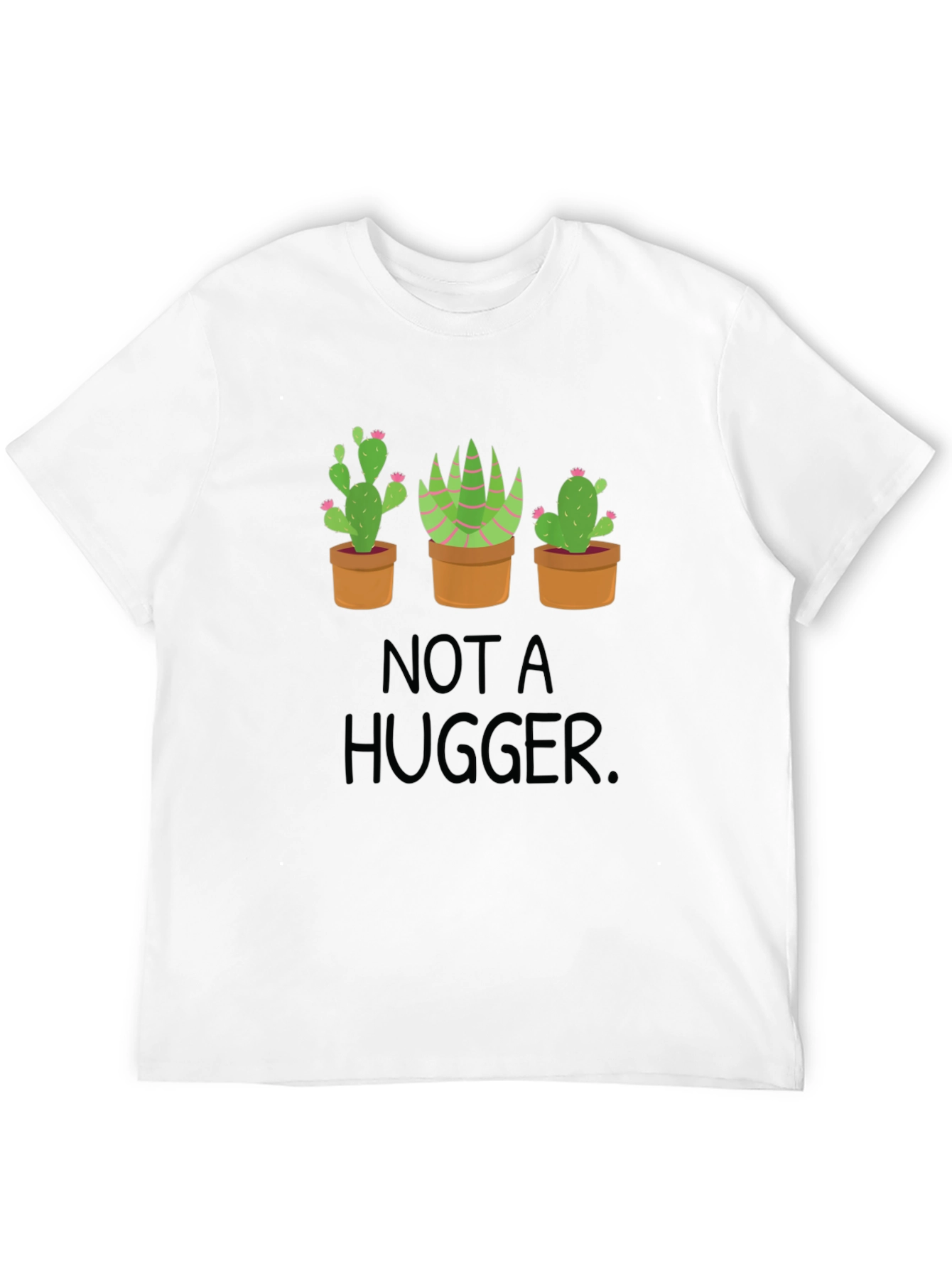 Black Not a Hugger Cactus Graphic Tee view 12