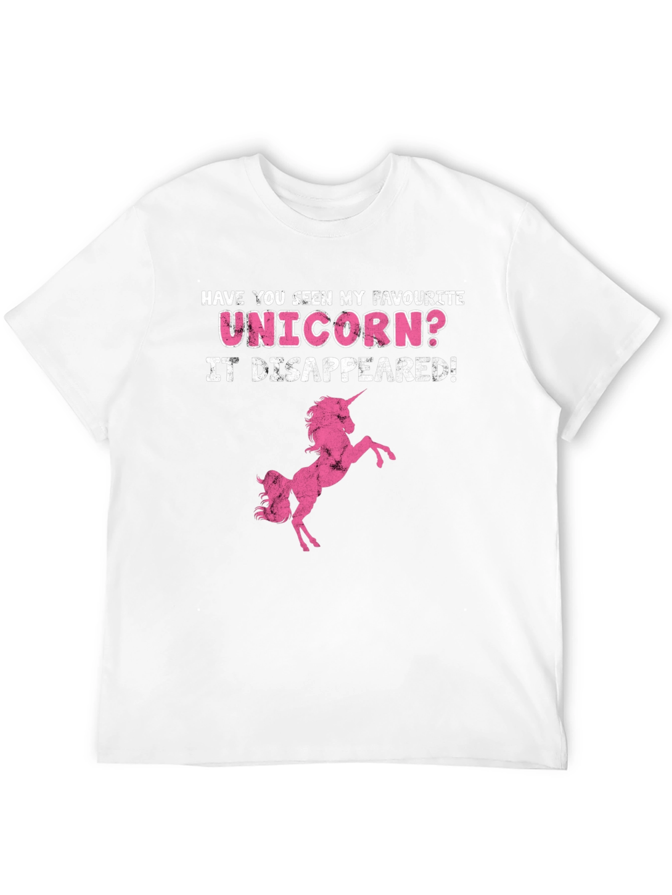 Black Unicorn Disappeared Graphic Tee - Humor Shirt view 12