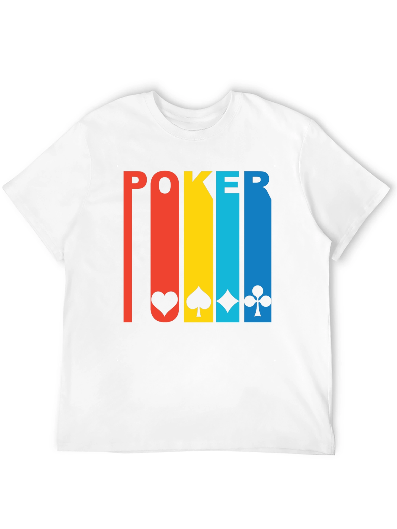 Black Poker Card Suits Graphic Tee - Lucky Shirt view 12