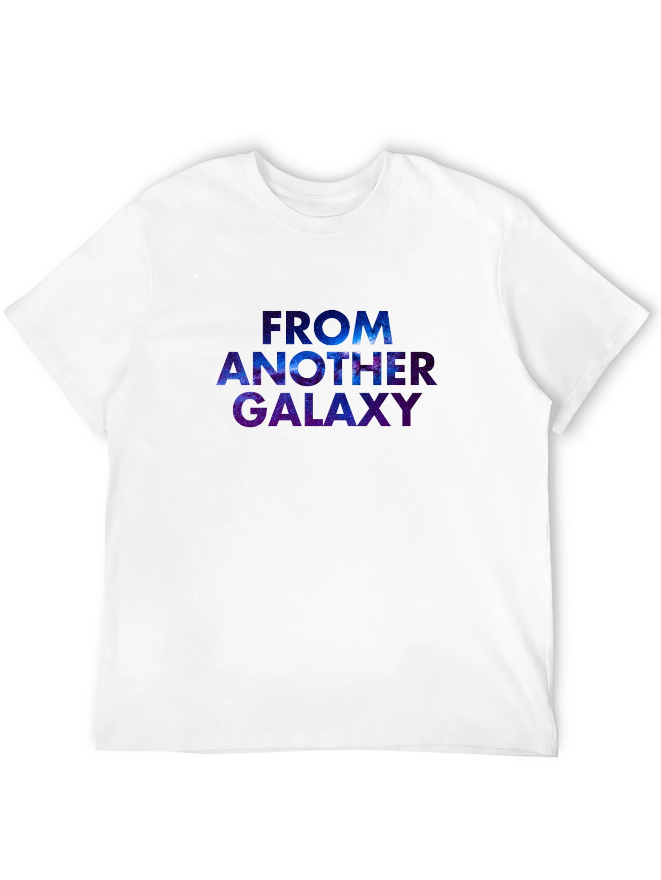 Black Galaxy Design Graphic T-Shirt view 12