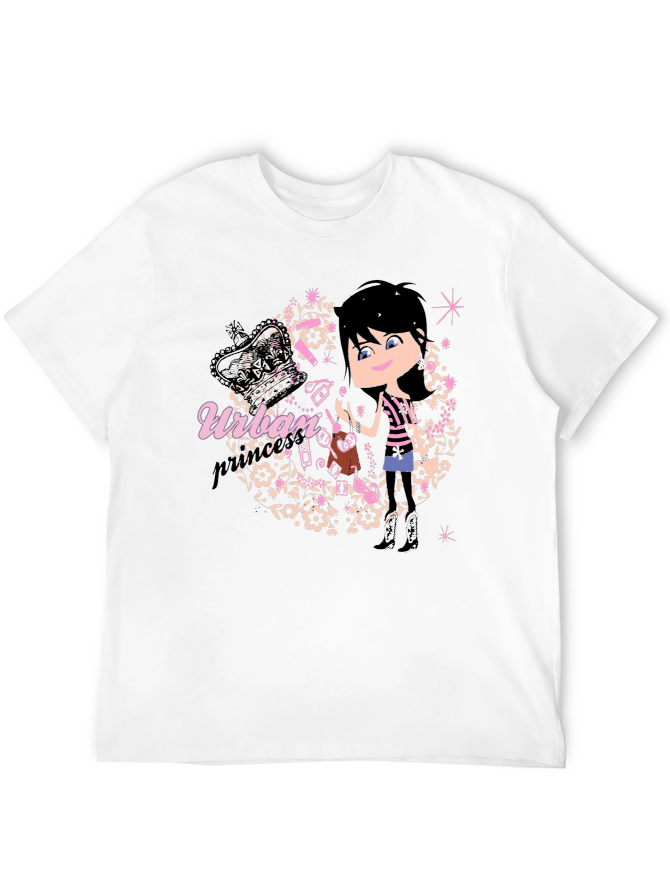 Black Urban Princess Black T-Shirt view 12