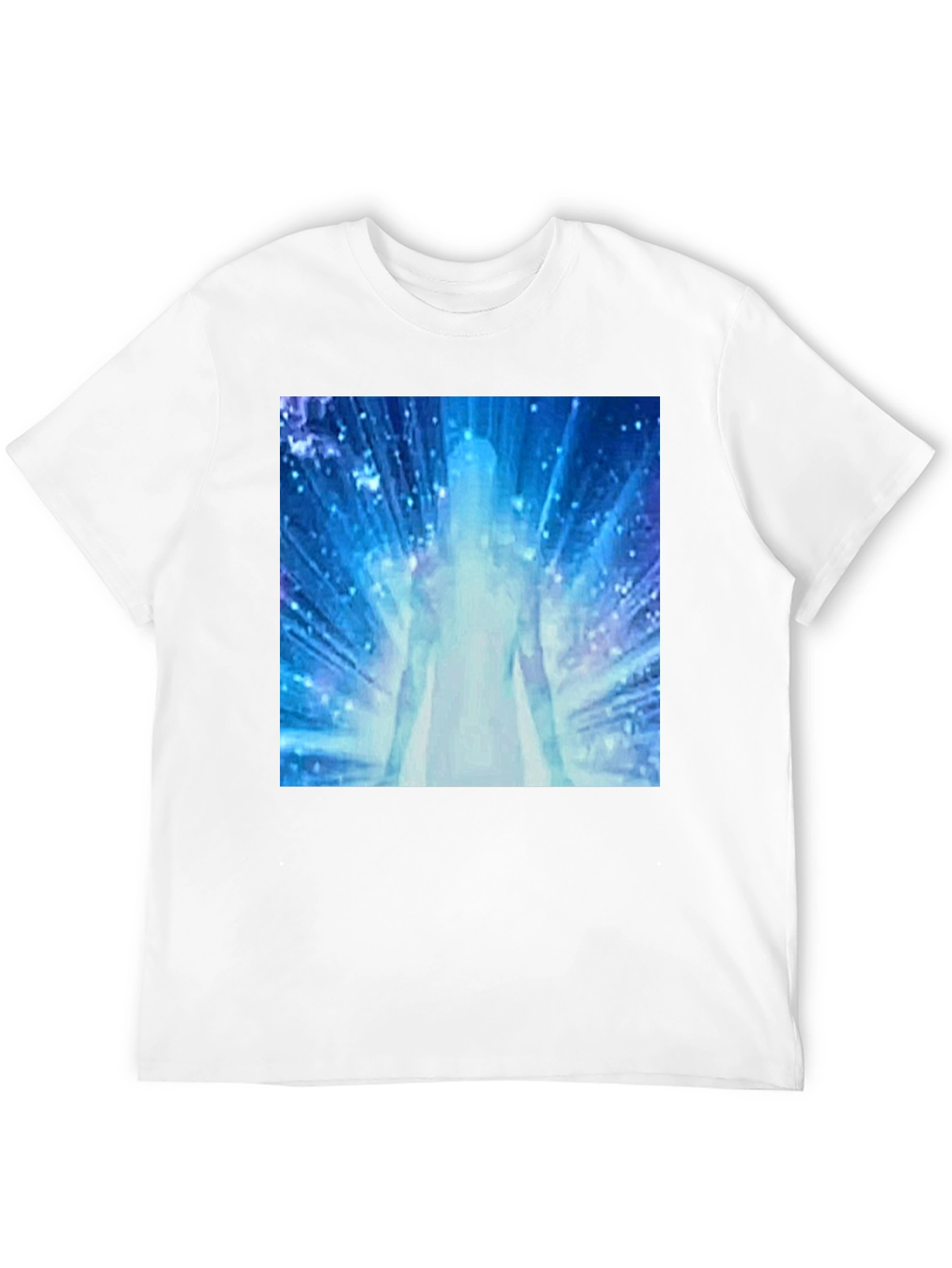 Black Astral Being T-Shirt - Cosmic Energy Design view 12