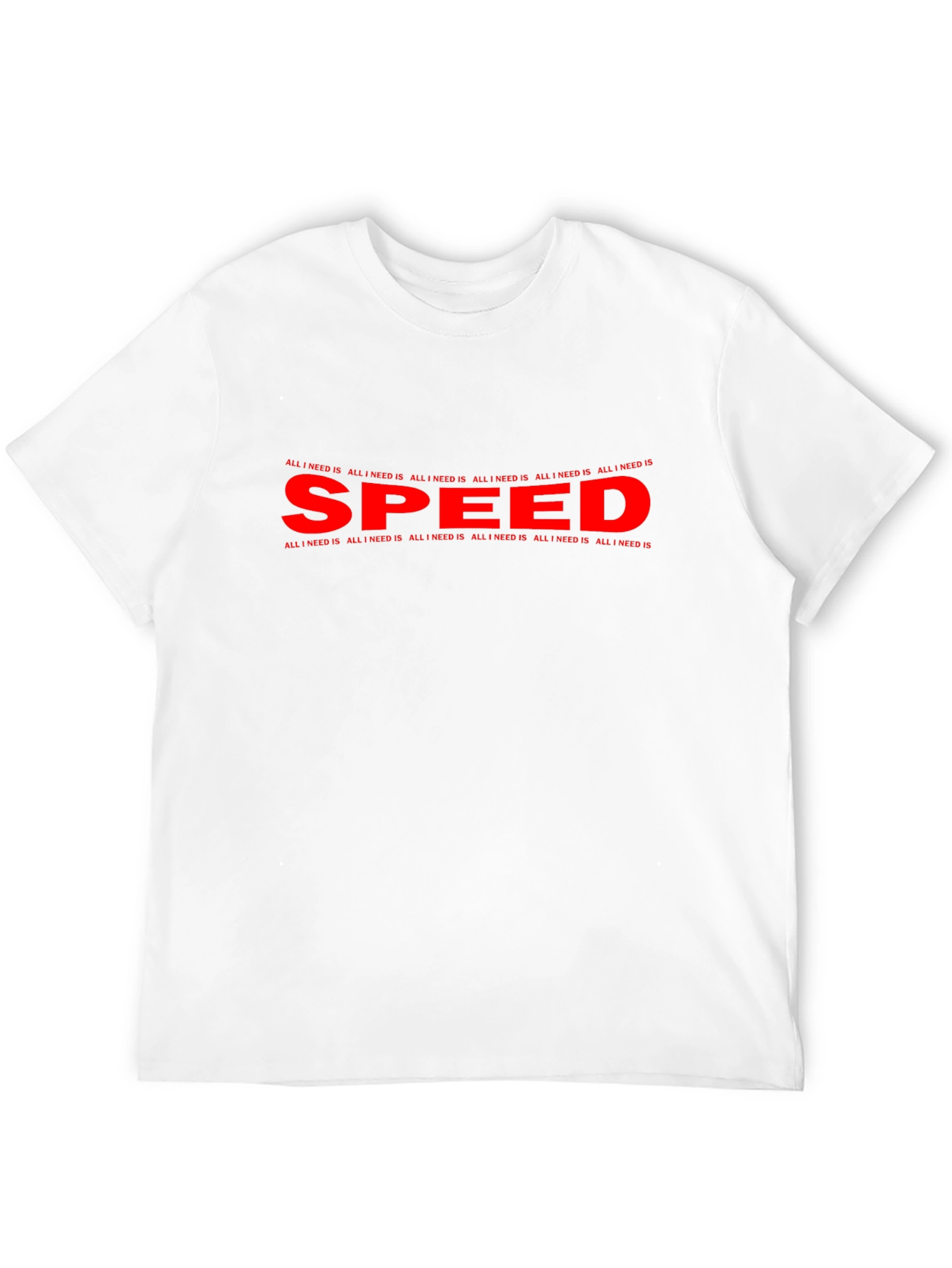 Black All I Need Is Speed T-Shirt - Black Graphic Tee view 12