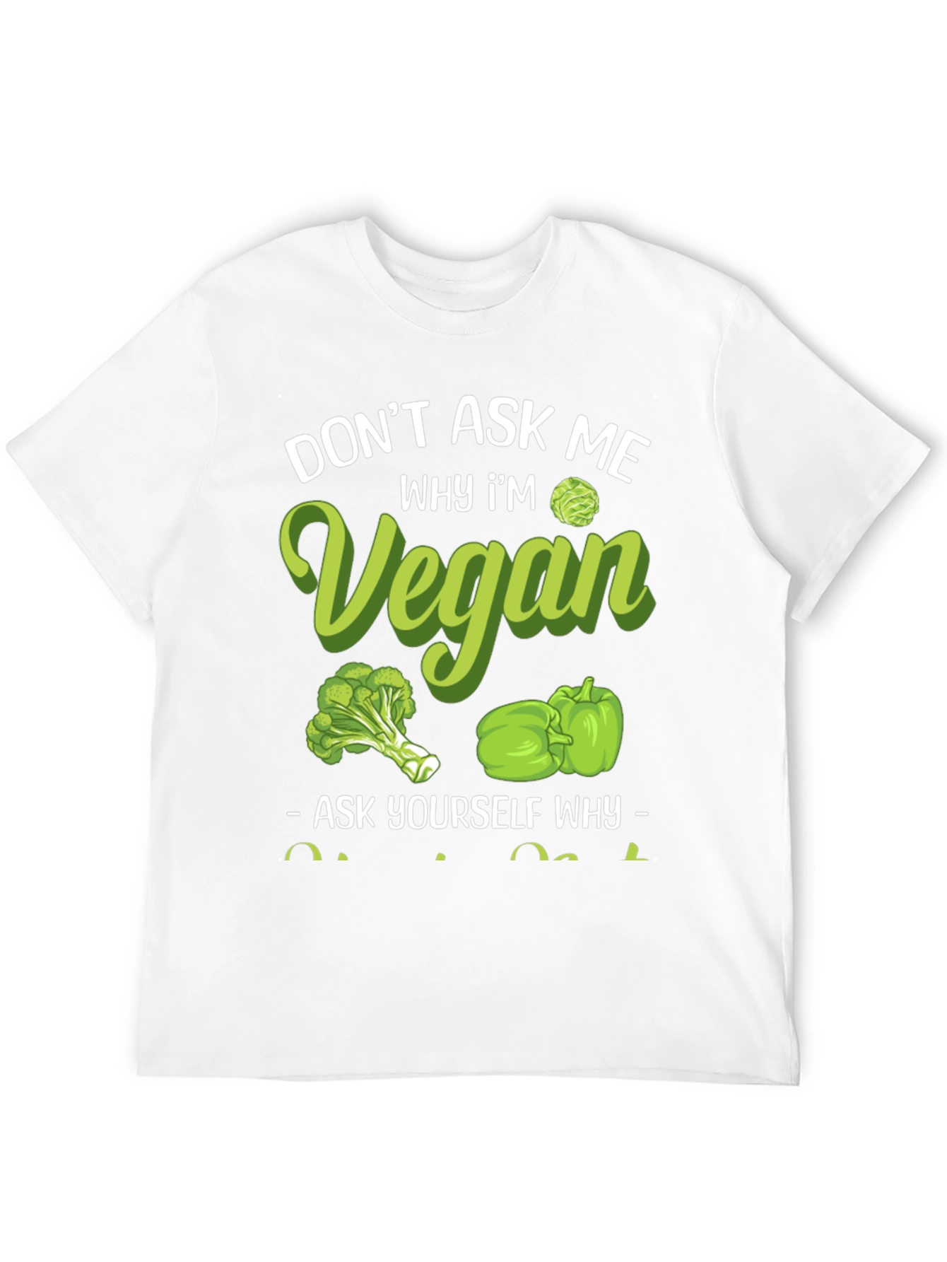 Black Vegan Graphic Tee - Don't Ask Me Why! view 12