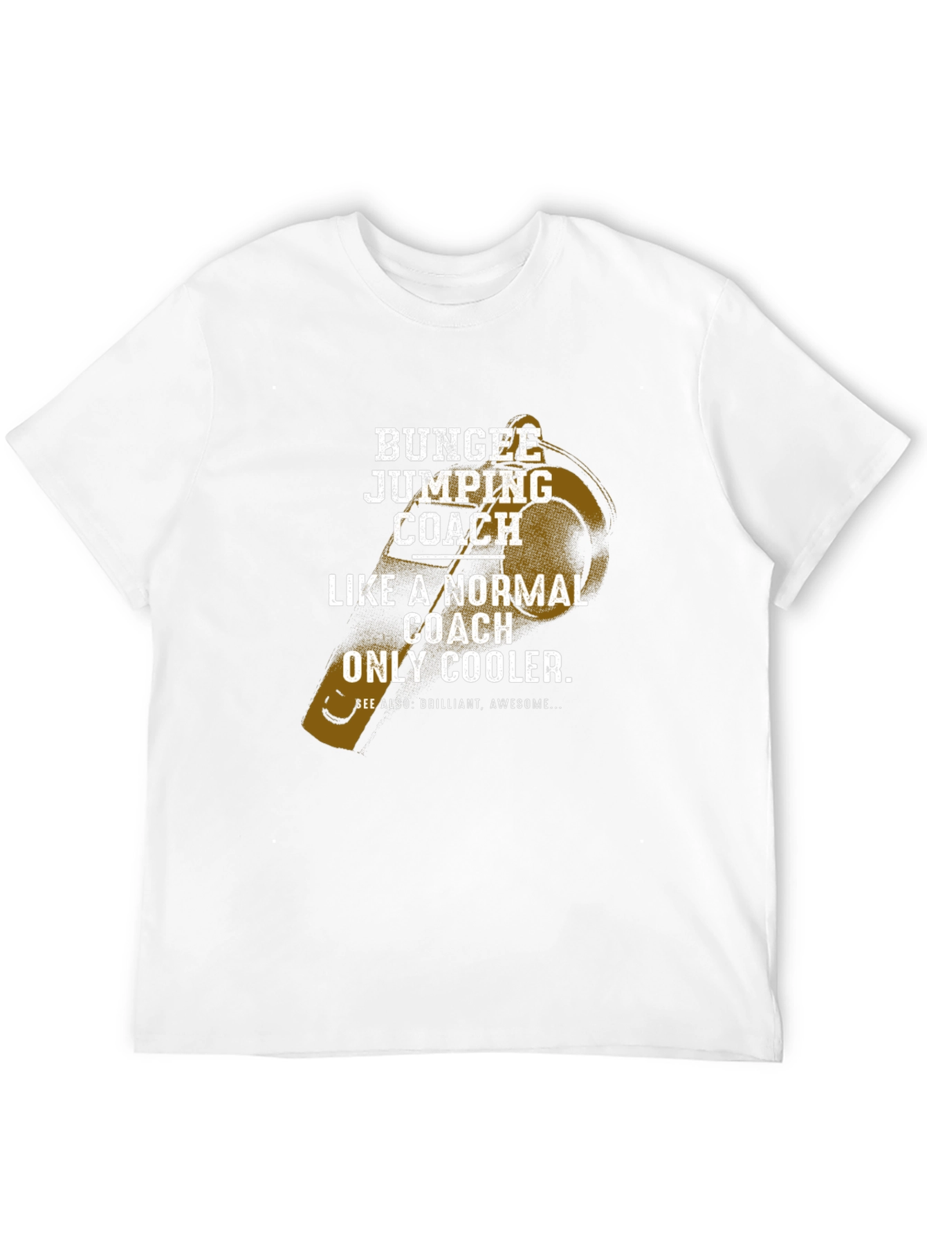 Bungee Jumping Coach Graphic Tee - Cool Coach Shirt - 12